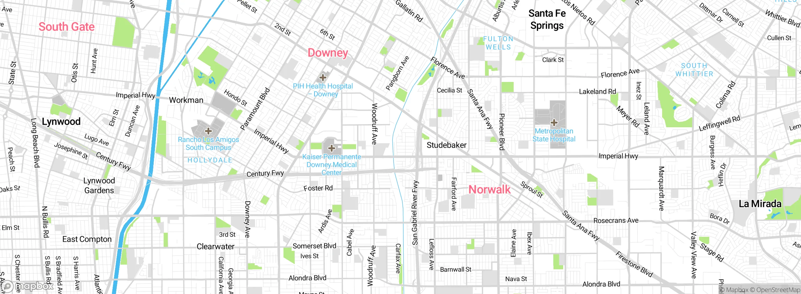 Map showing approximate location