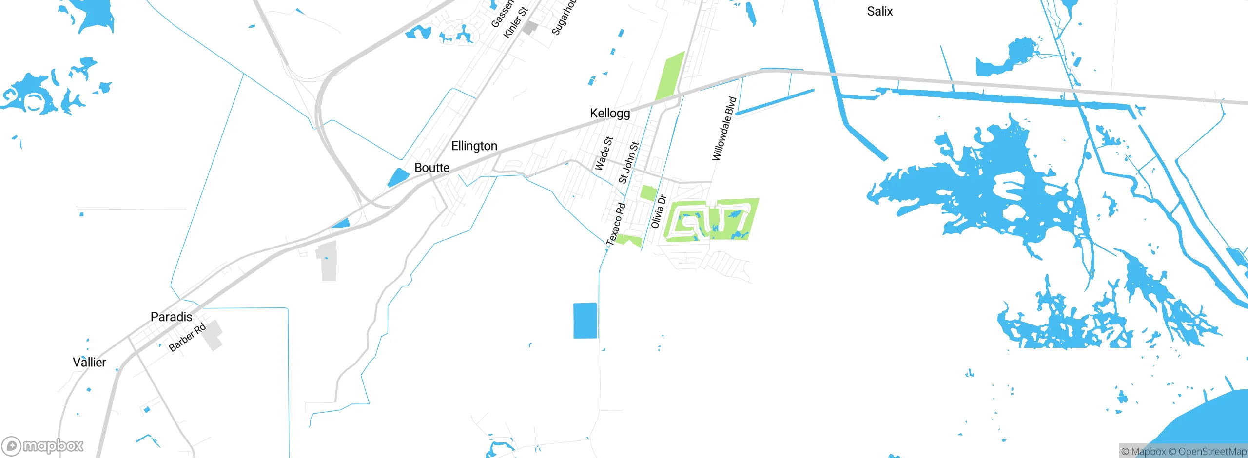 Map showing approximate location