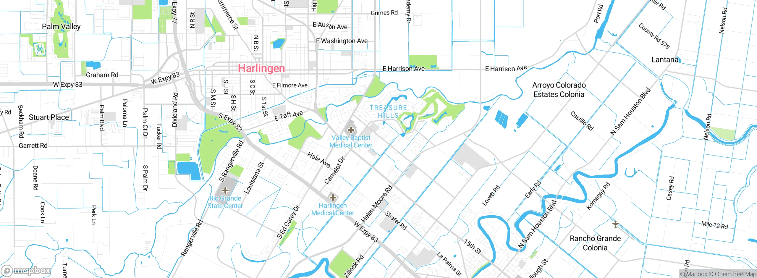 Map showing approximate location
