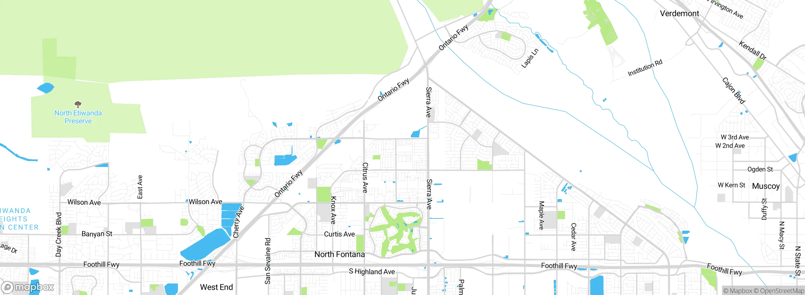 Map showing approximate location