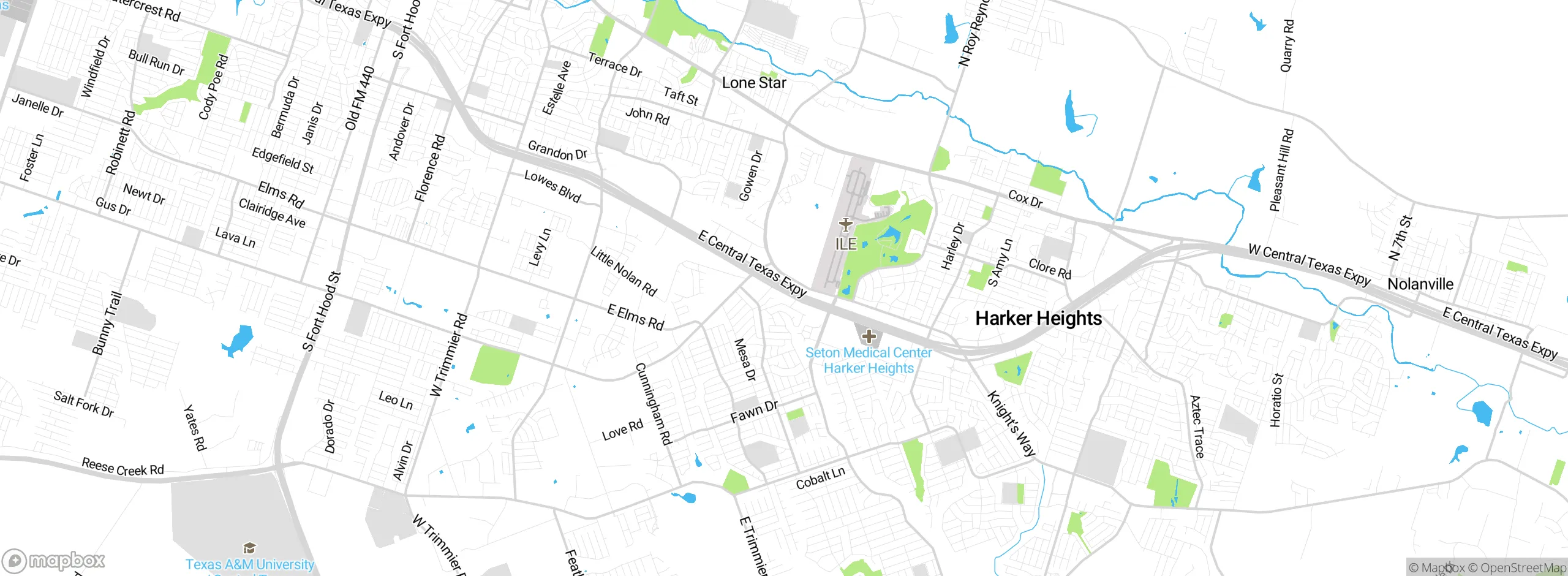 Map showing approximate location