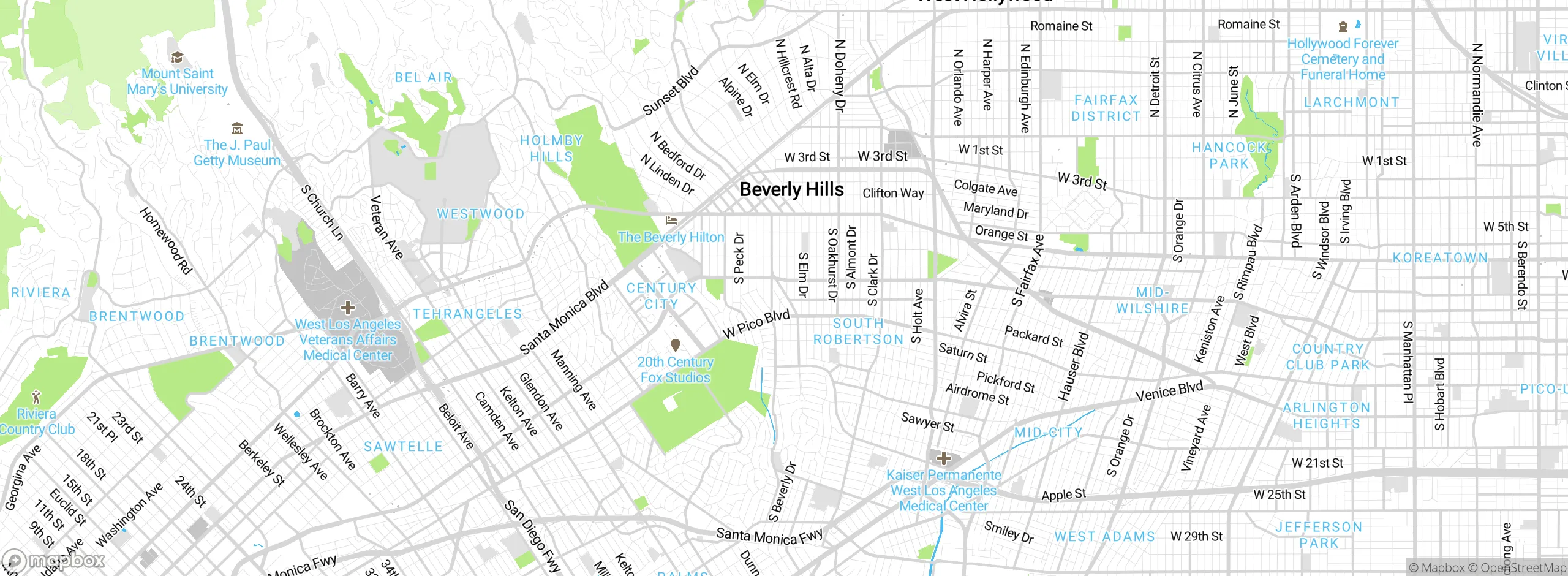 Map showing approximate location
