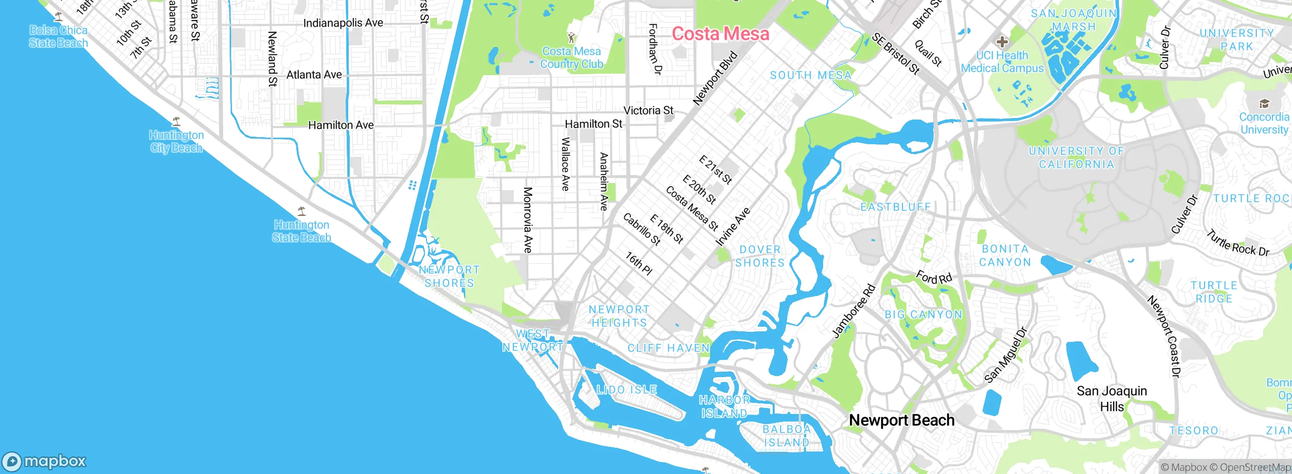 Map showing approximate location