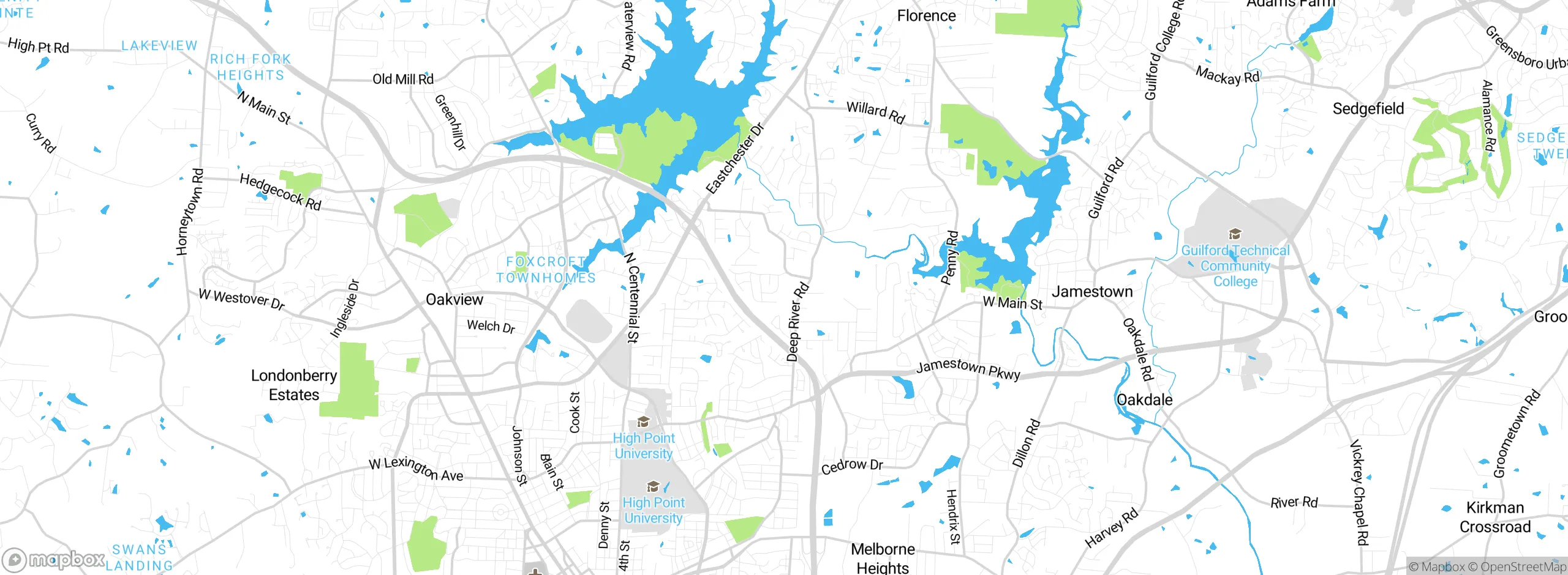 Map showing approximate location