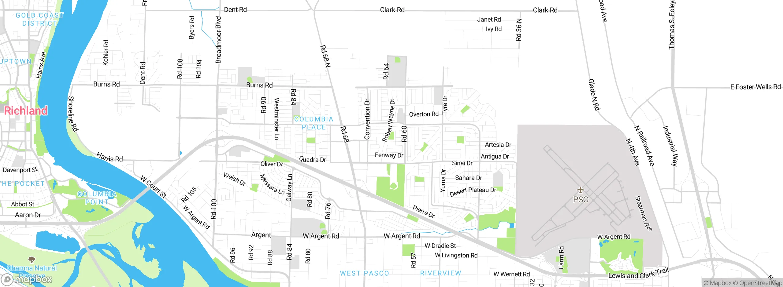 Map showing approximate location