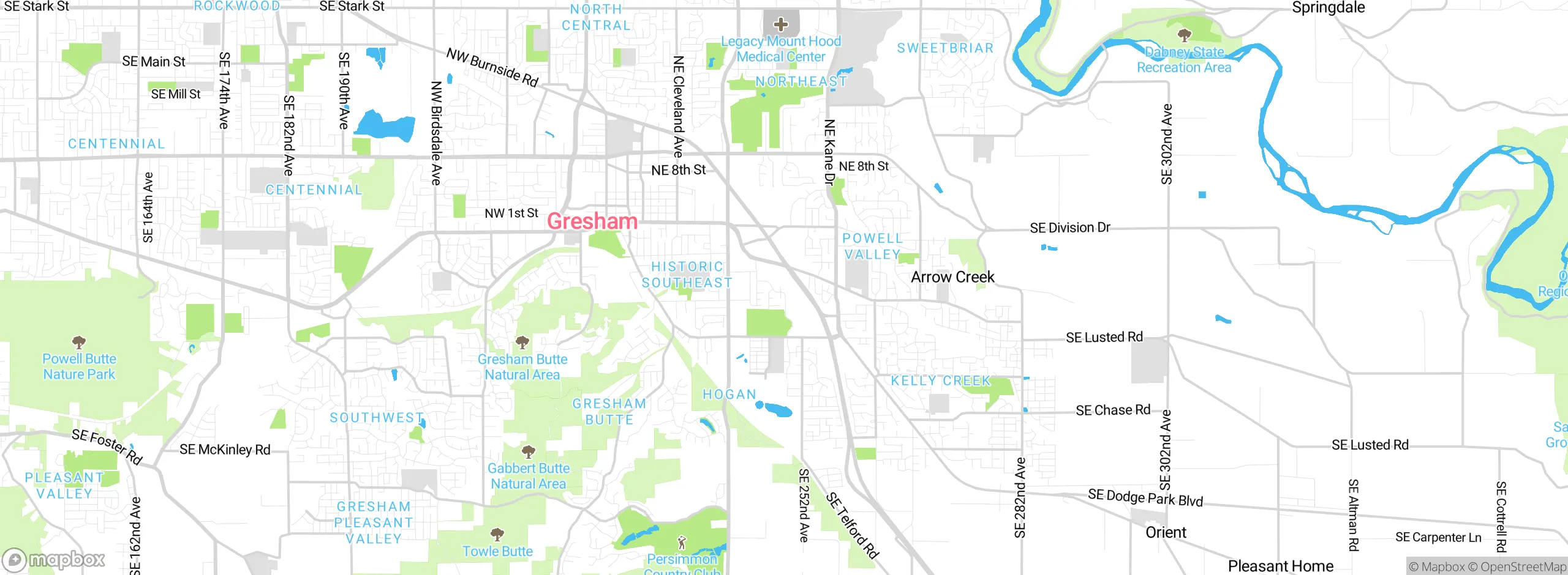 Map showing approximate location