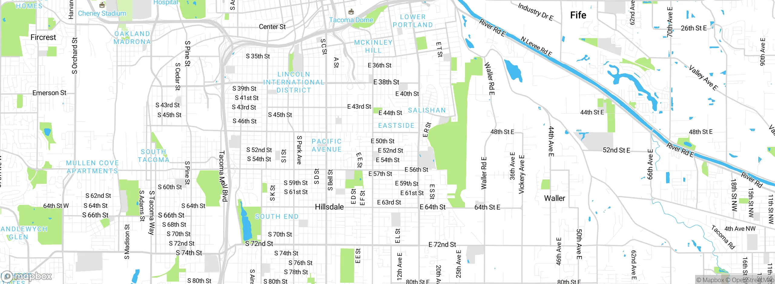 Map showing approximate location