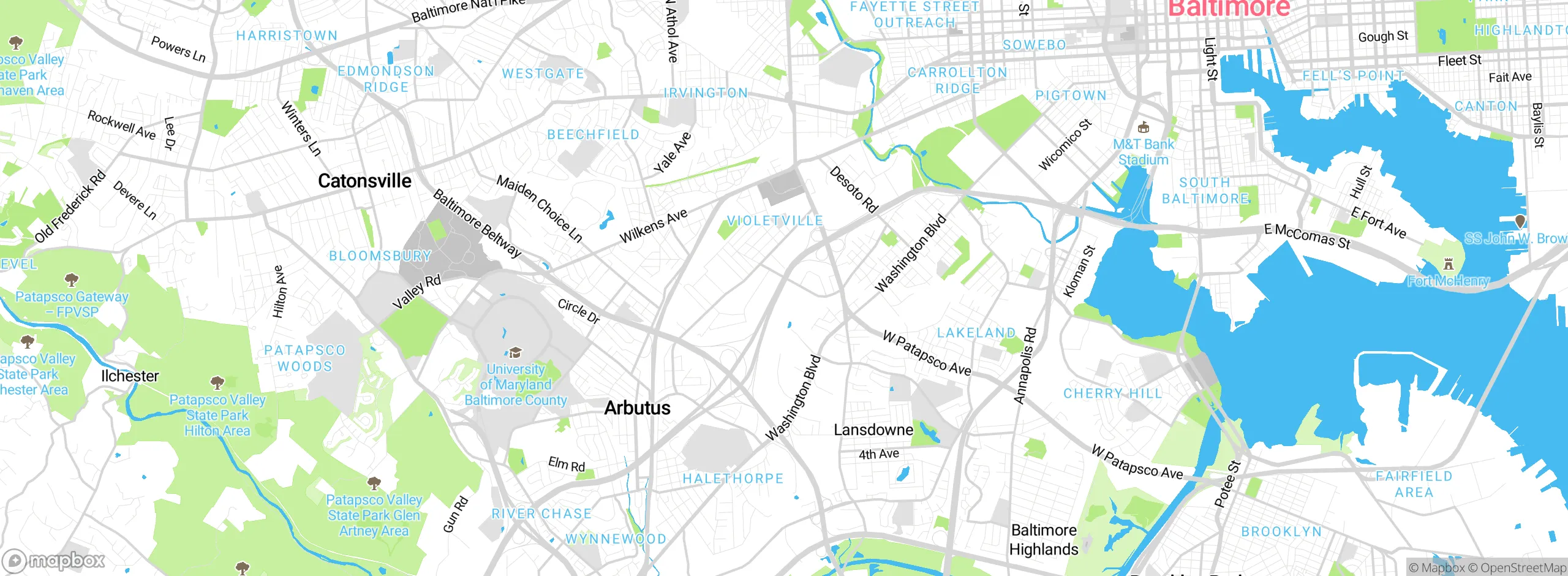 Map showing approximate location