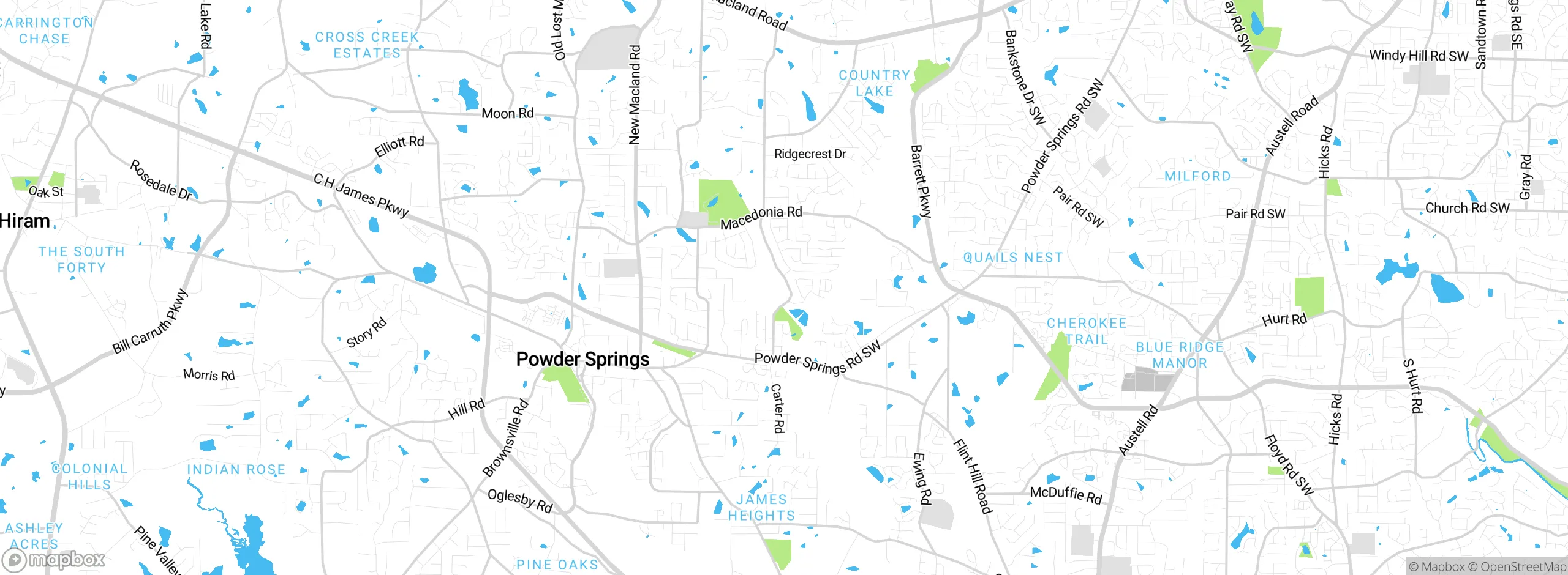 Map showing approximate location