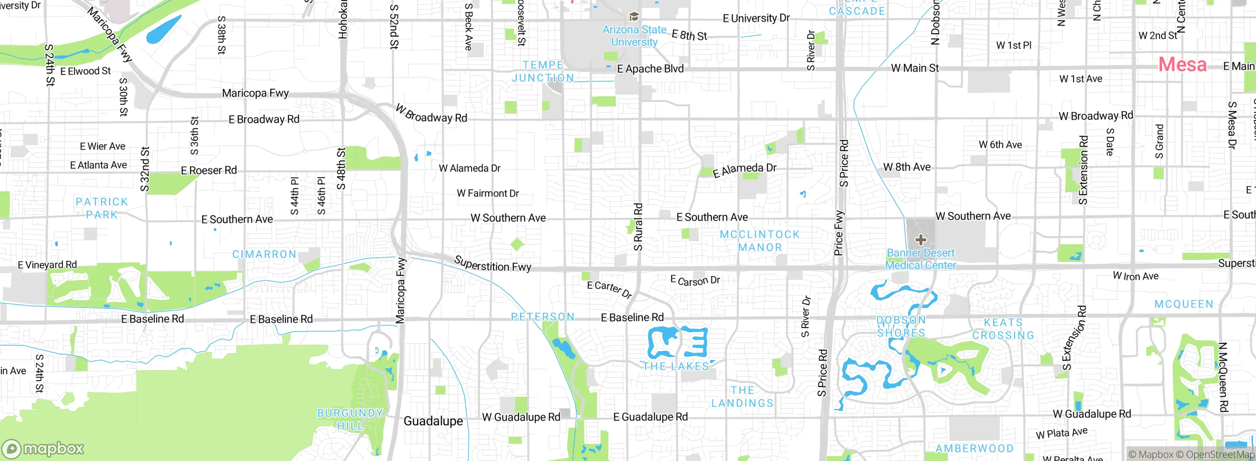 Map showing approximate location