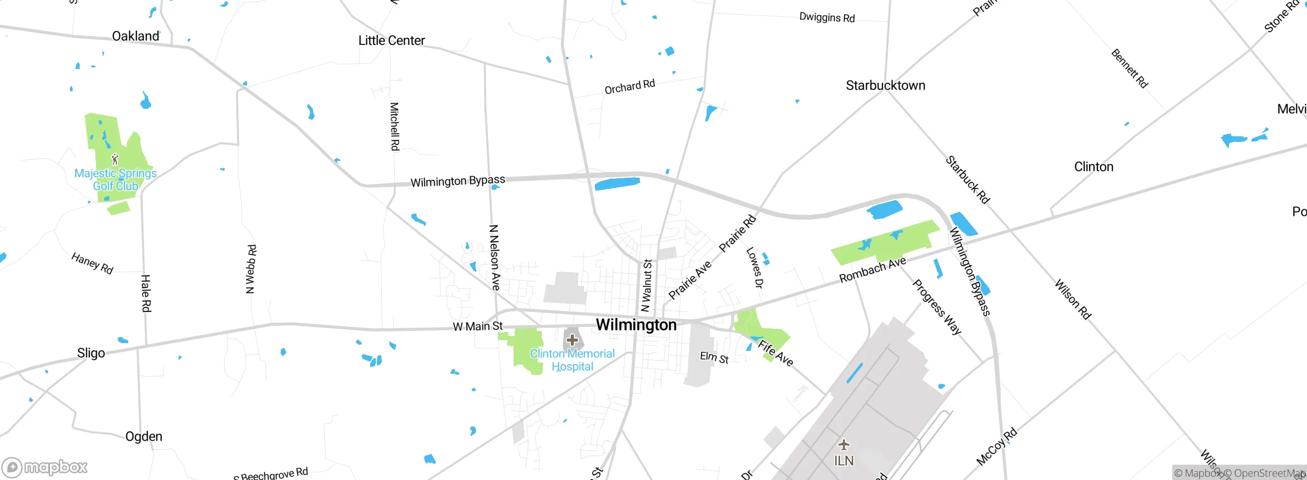Map showing approximate location