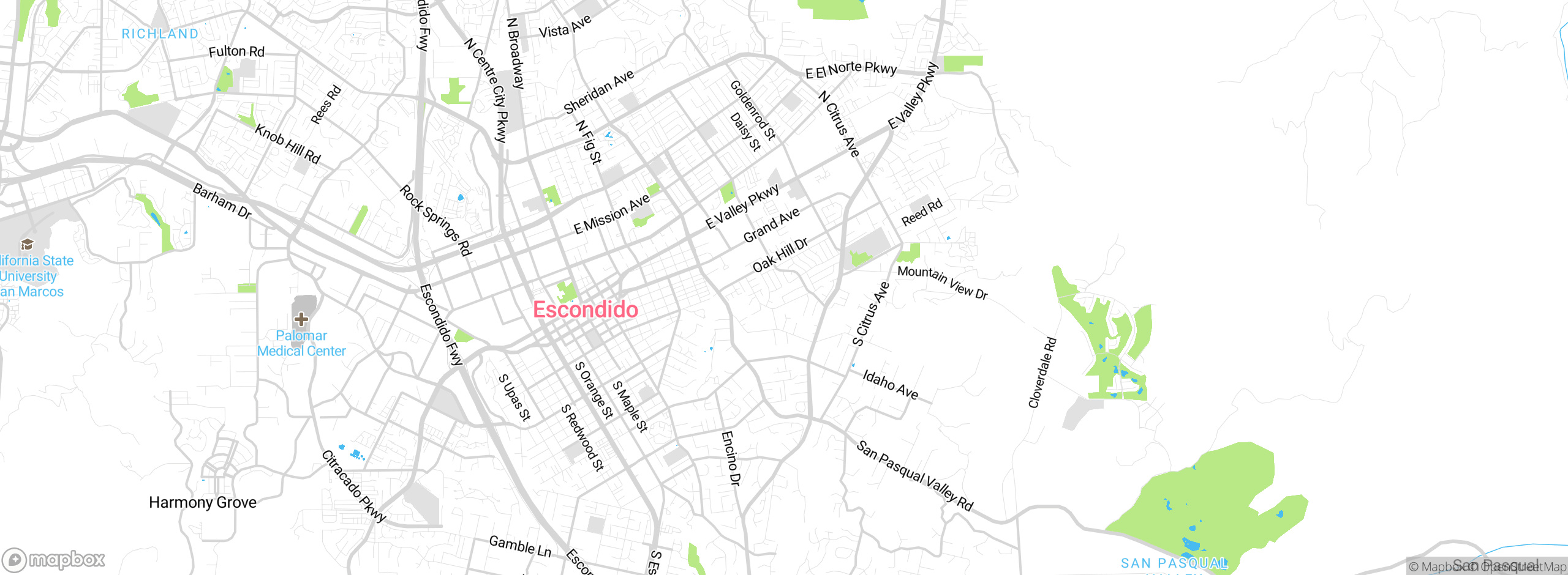 Map showing approximate location