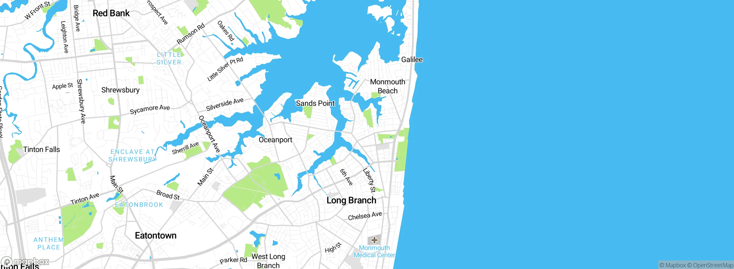 Map showing approximate location