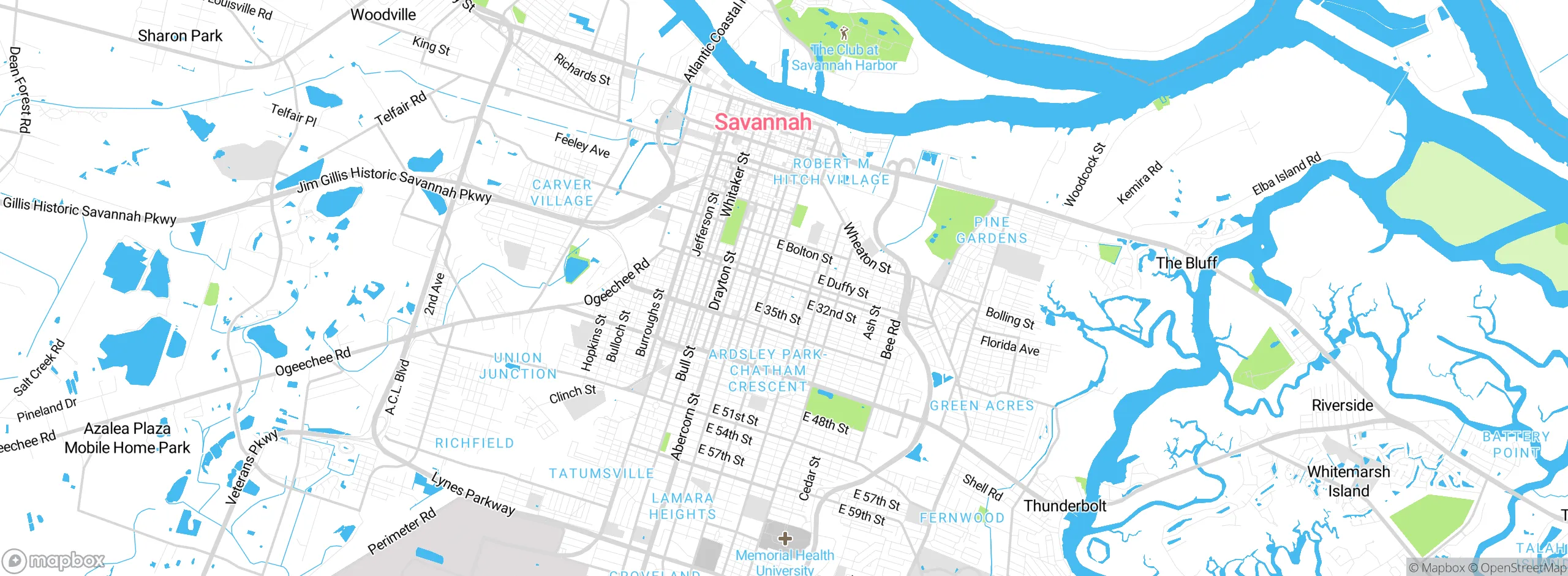 Map showing approximate location