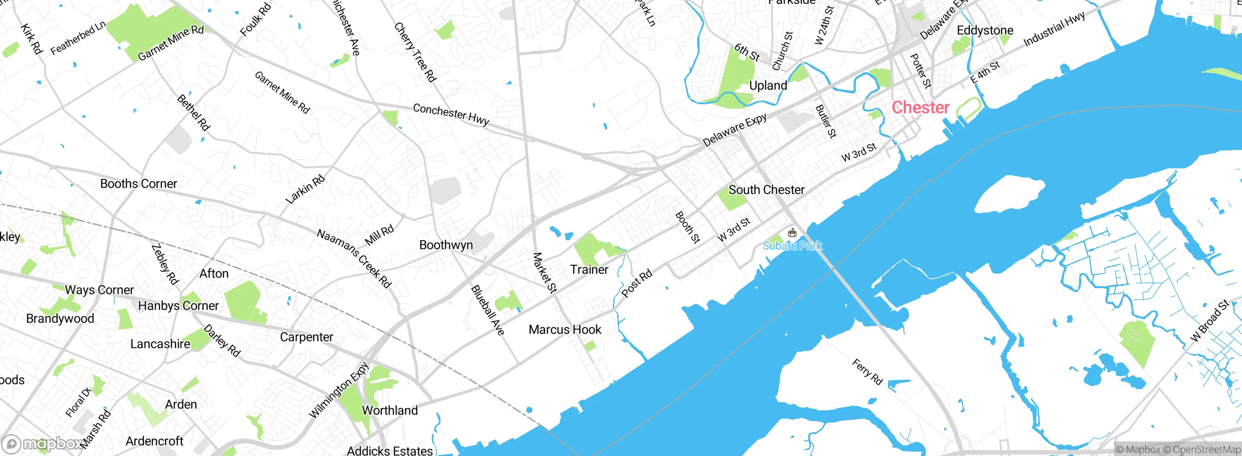 Map showing approximate location