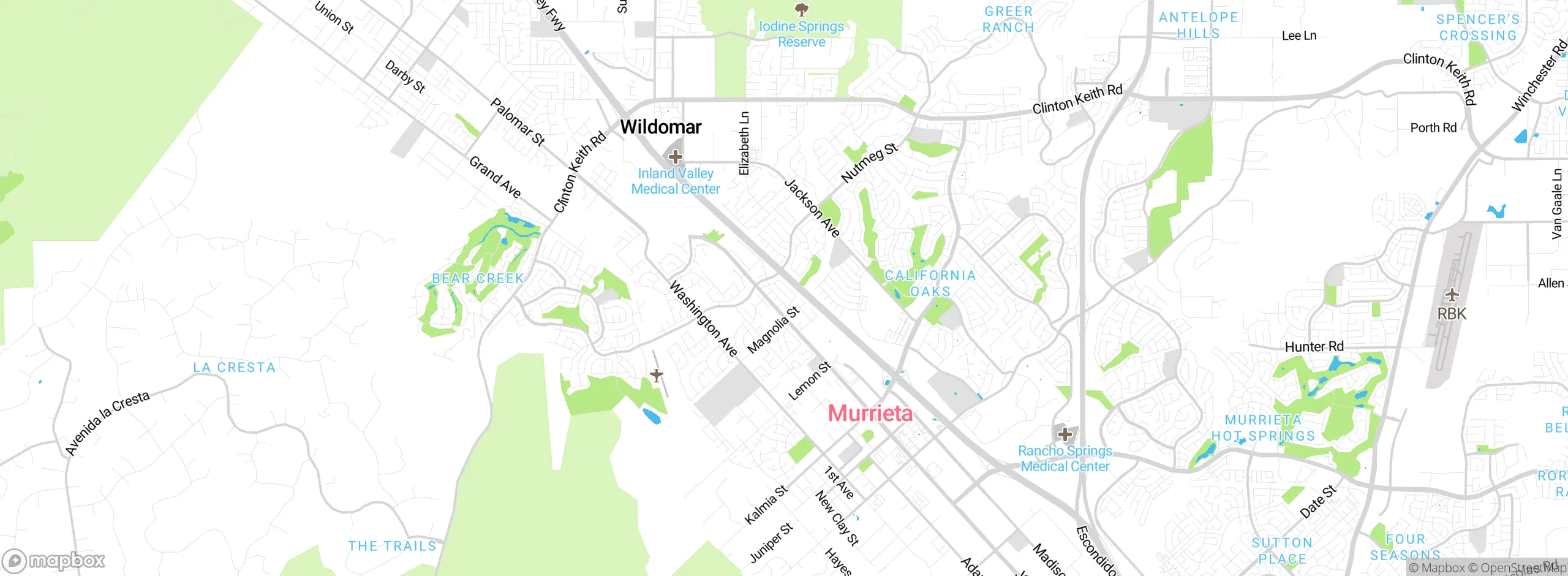Map showing approximate location