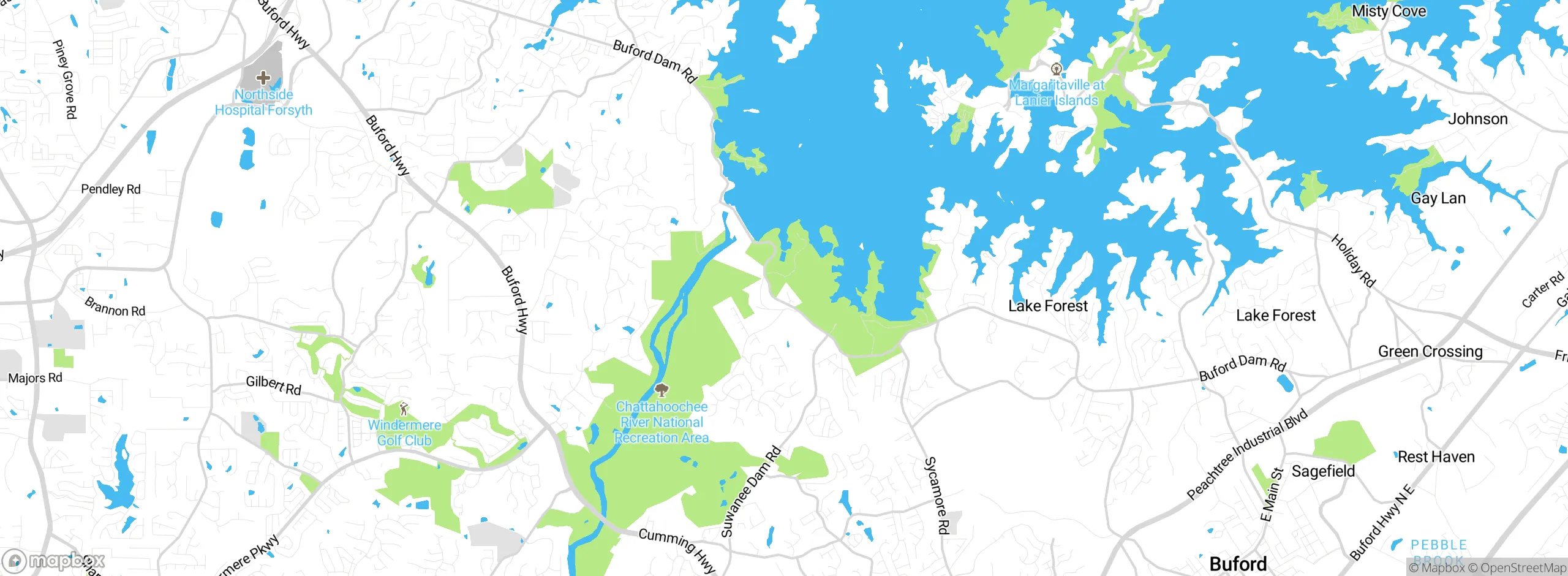 Map showing approximate location