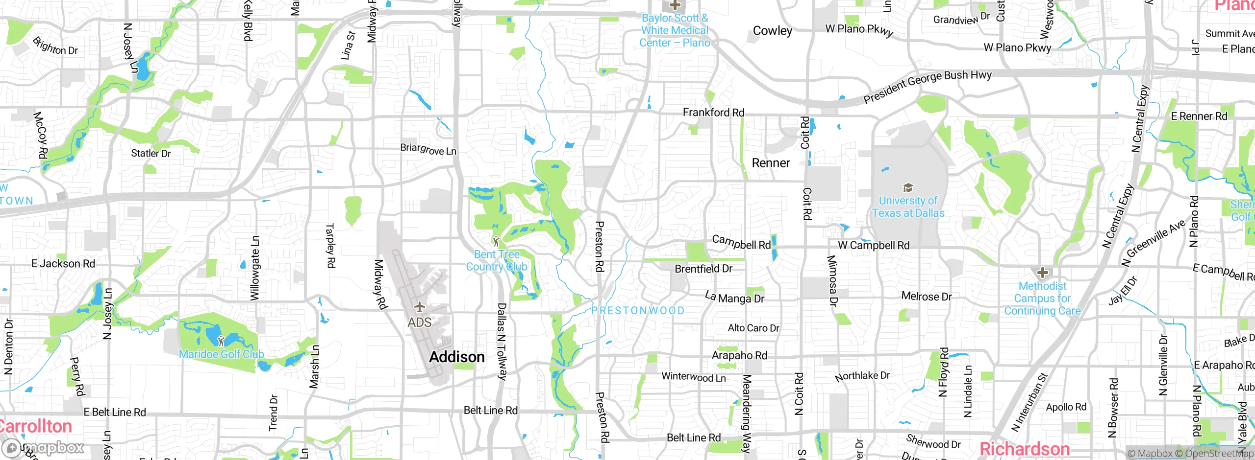 Map showing approximate location