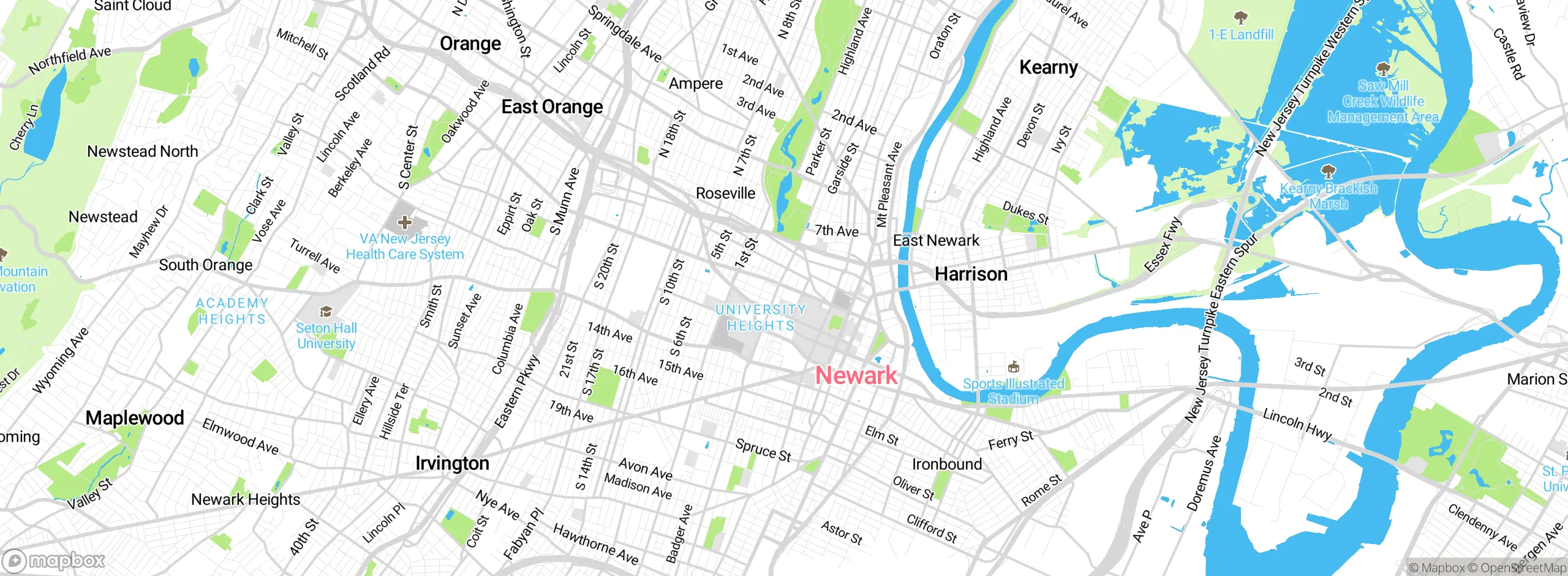 Map showing approximate location