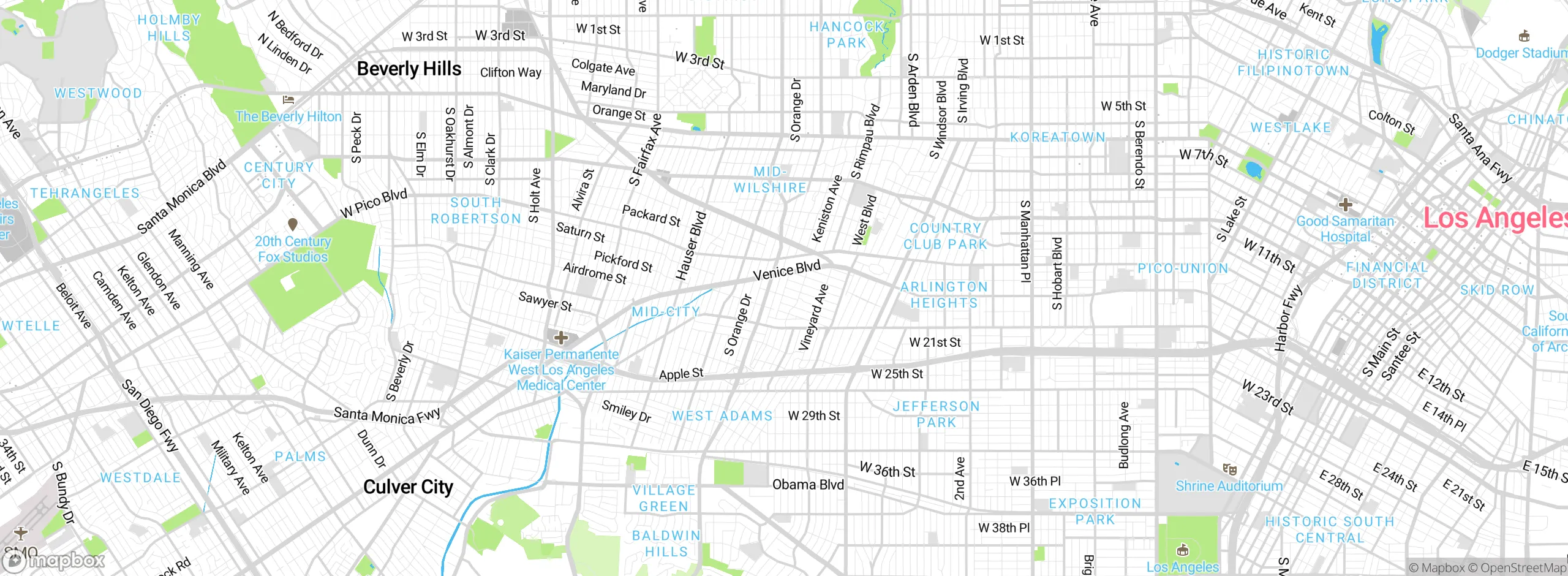 Map showing approximate location