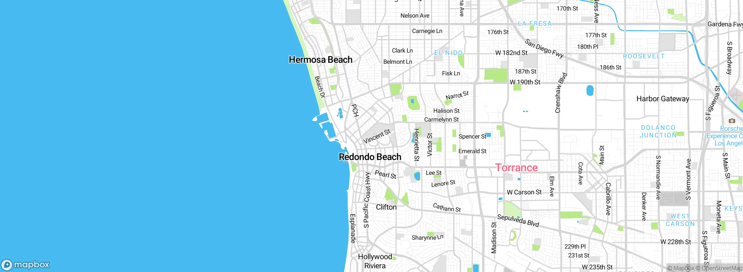 Map showing approximate location