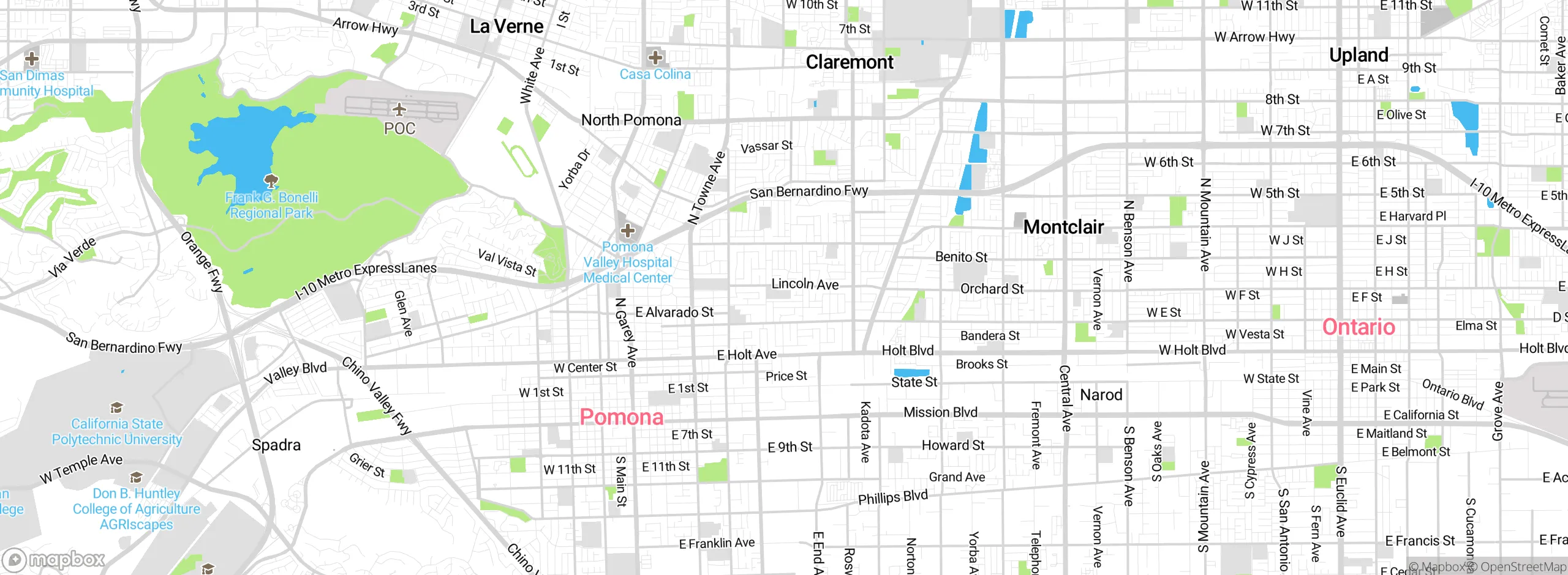 Map showing approximate location