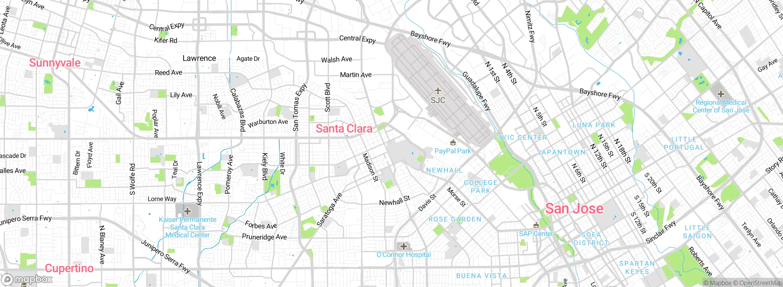 Map showing approximate location