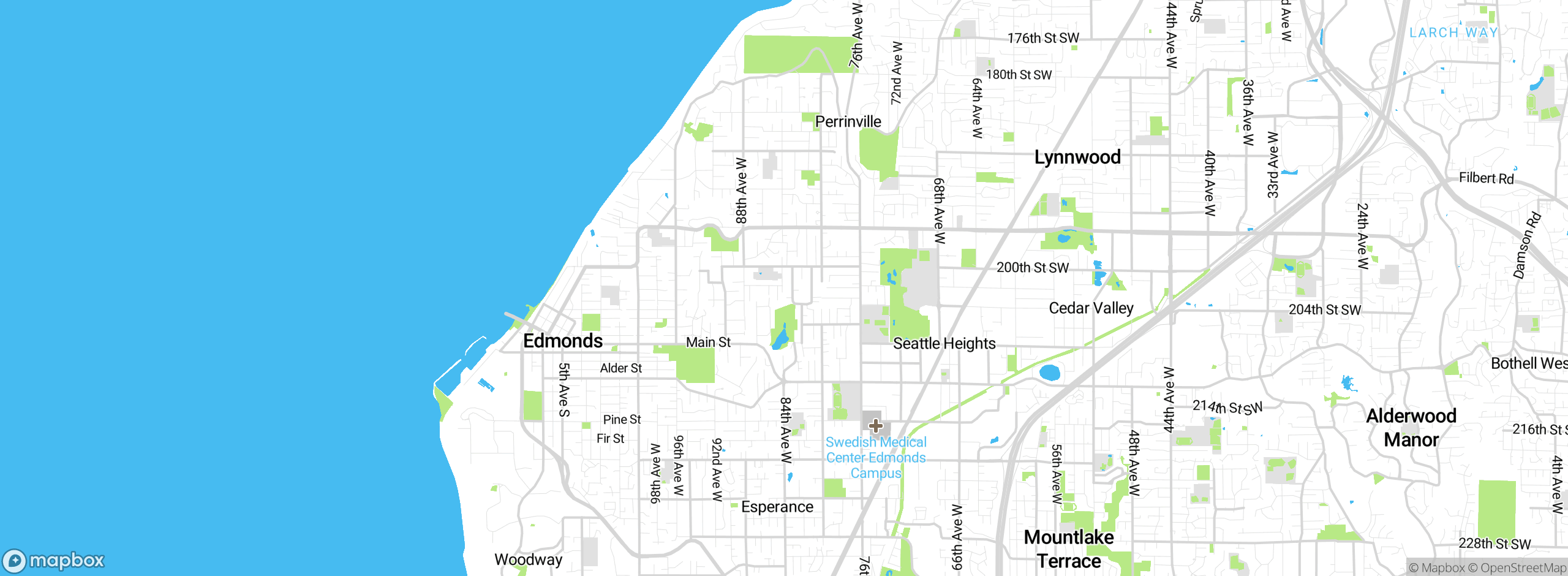 Map showing approximate location