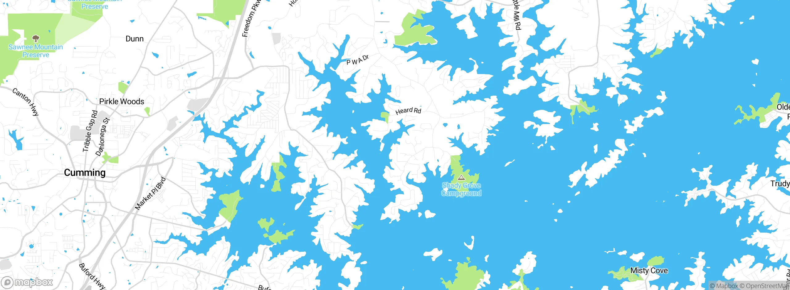 Map showing approximate location
