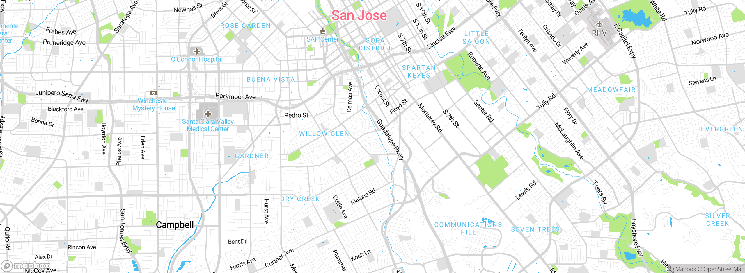 Map showing approximate location