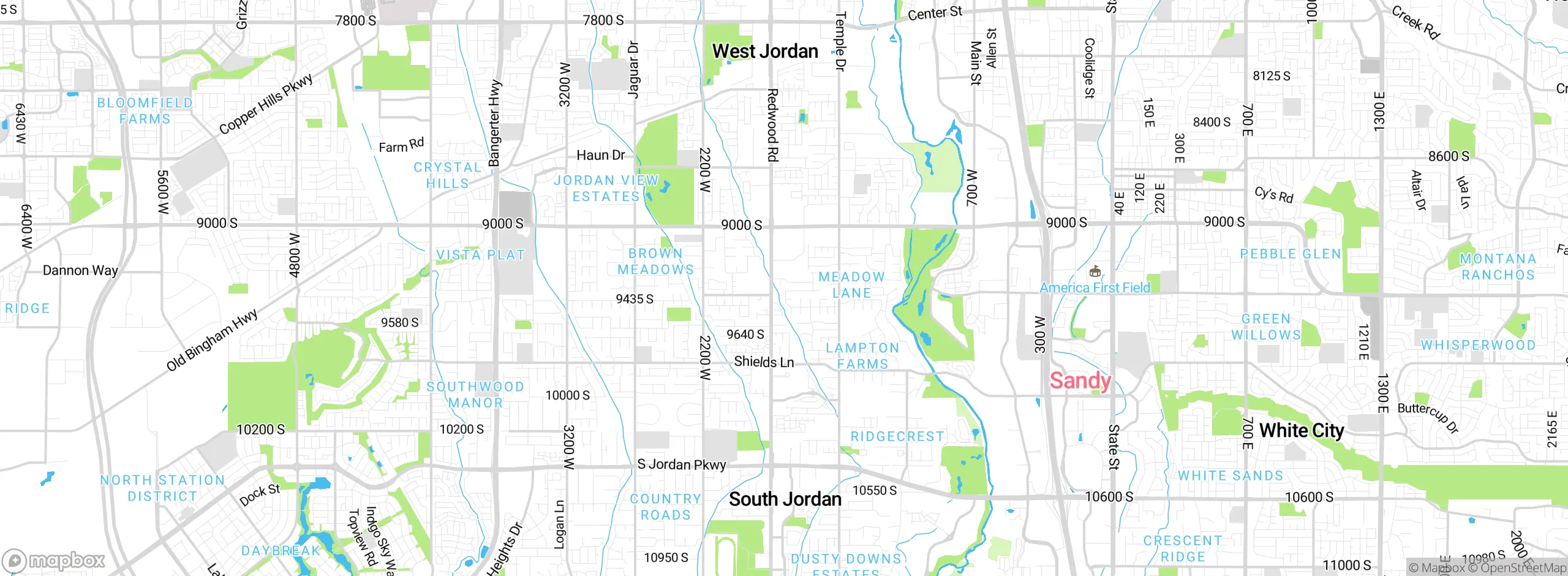 Map showing approximate location
