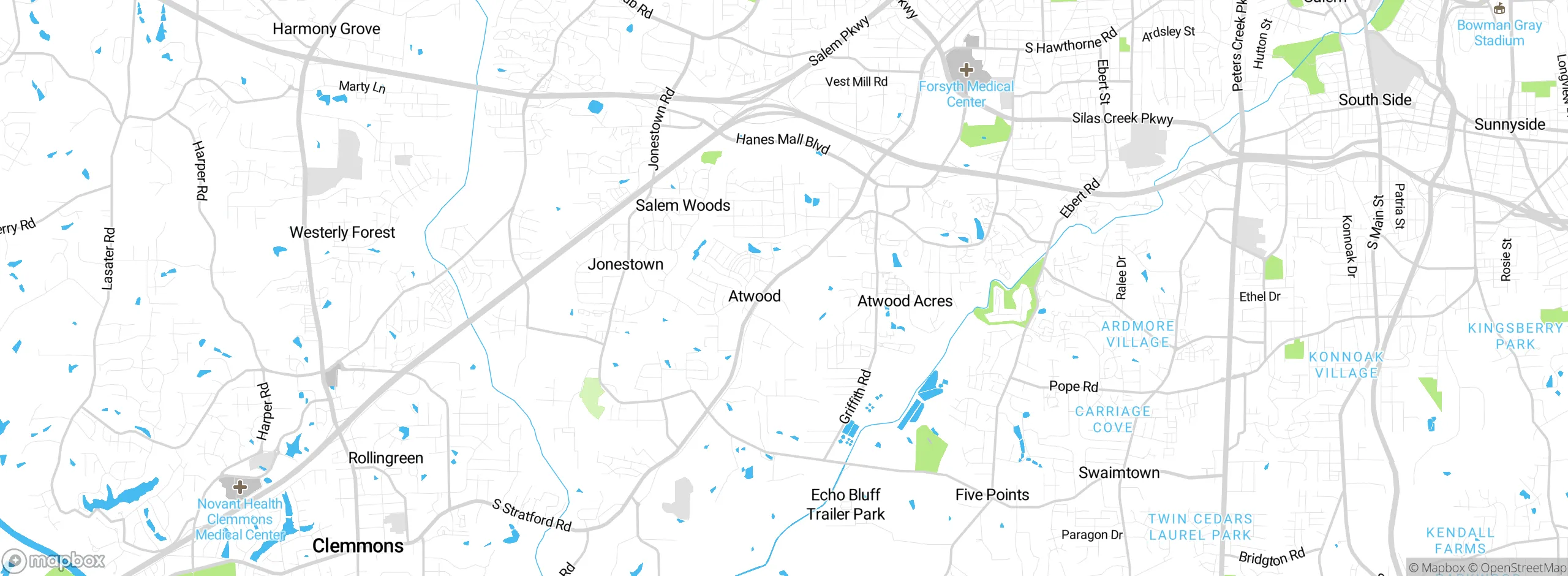 Map showing approximate location
