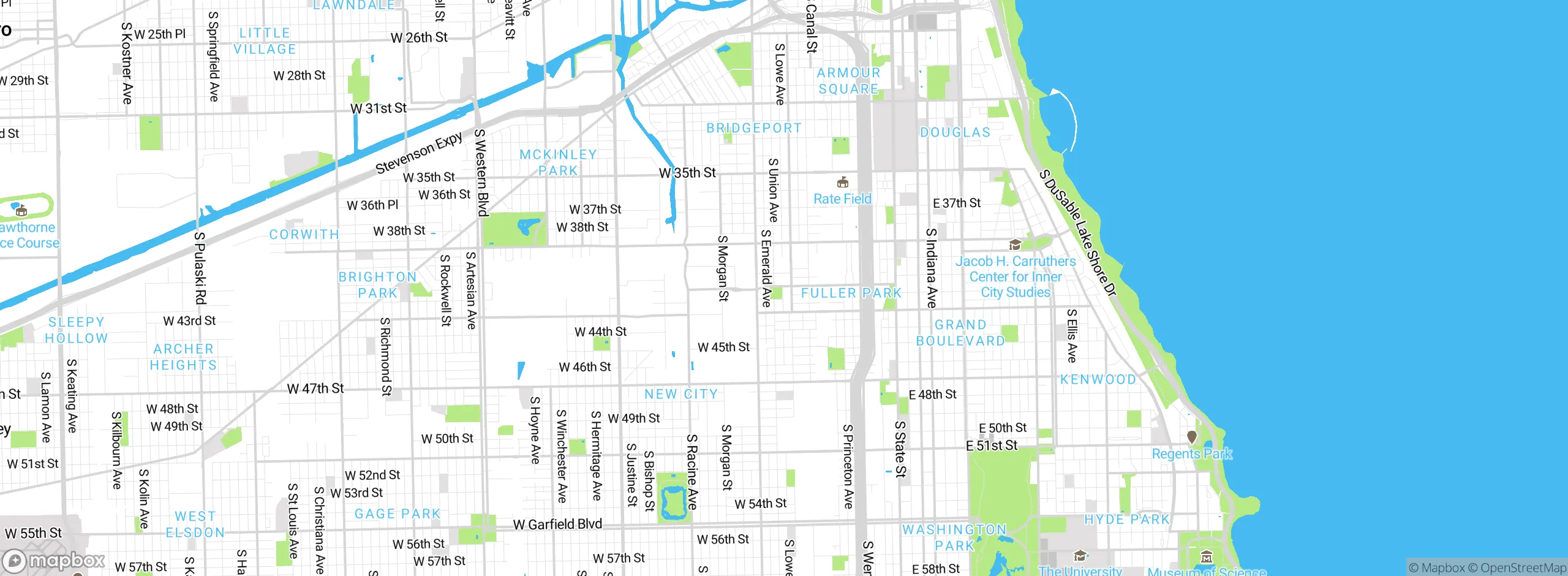 Map showing approximate location