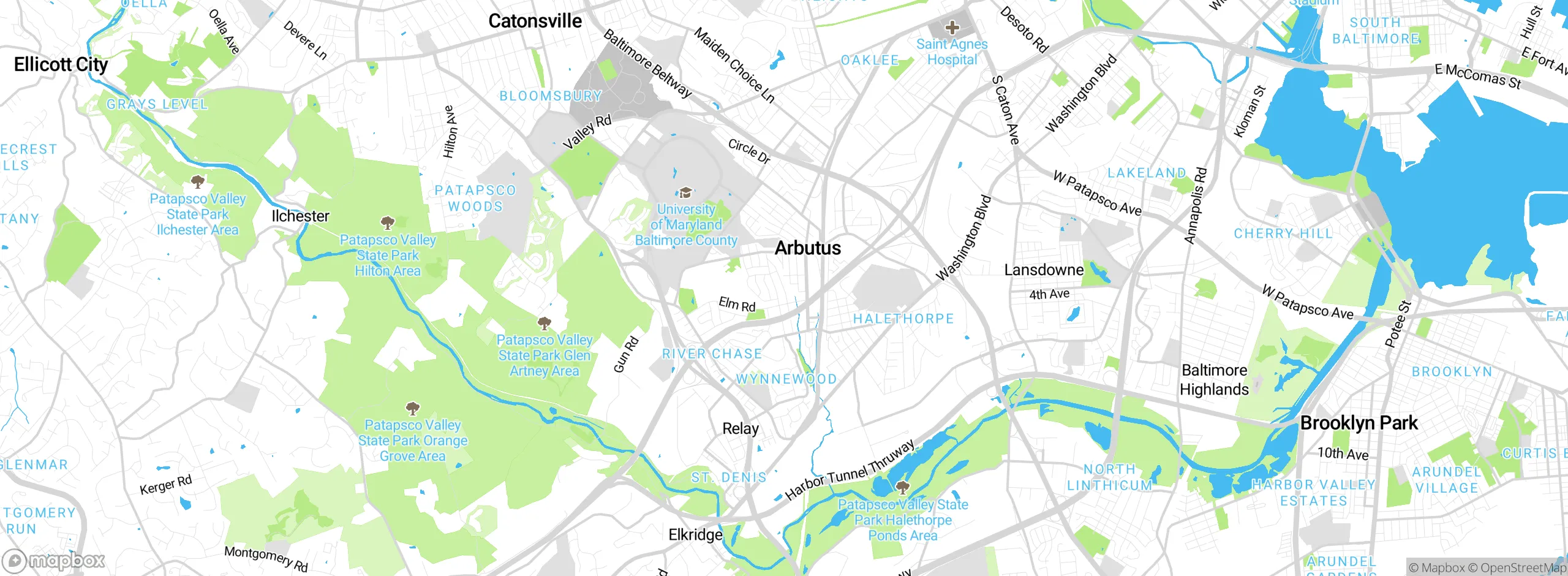 Map showing approximate location