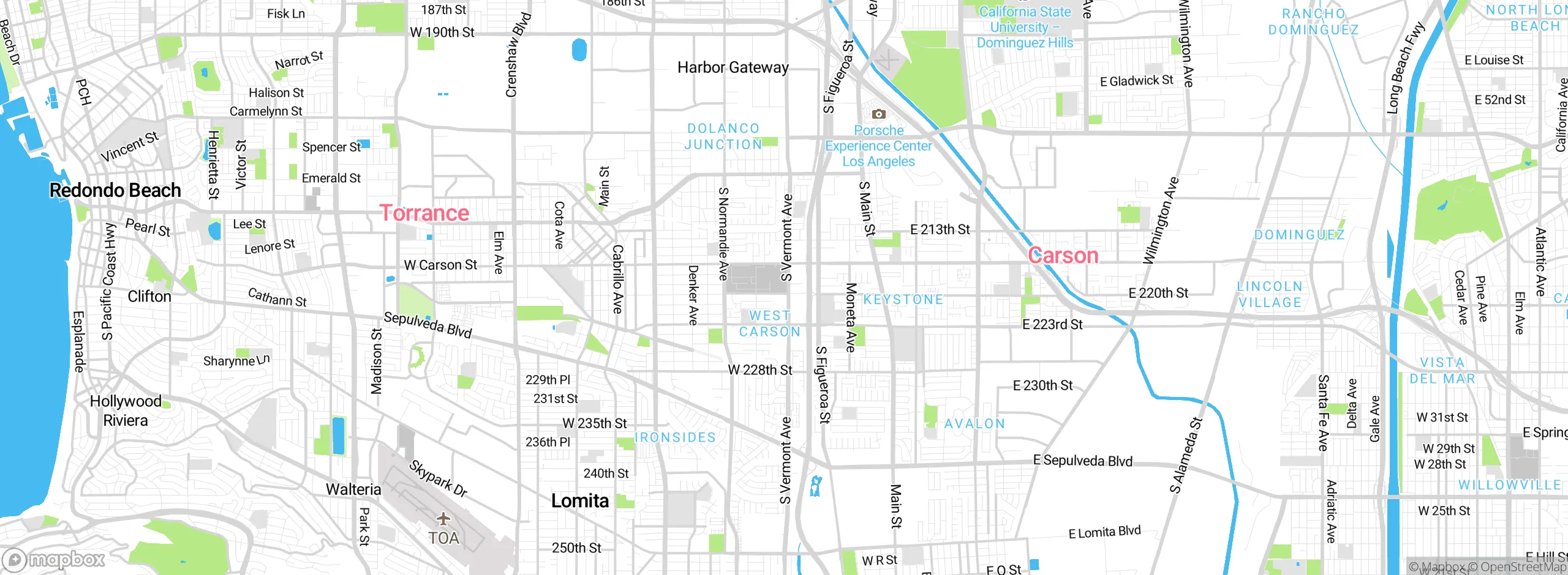 Map showing approximate location