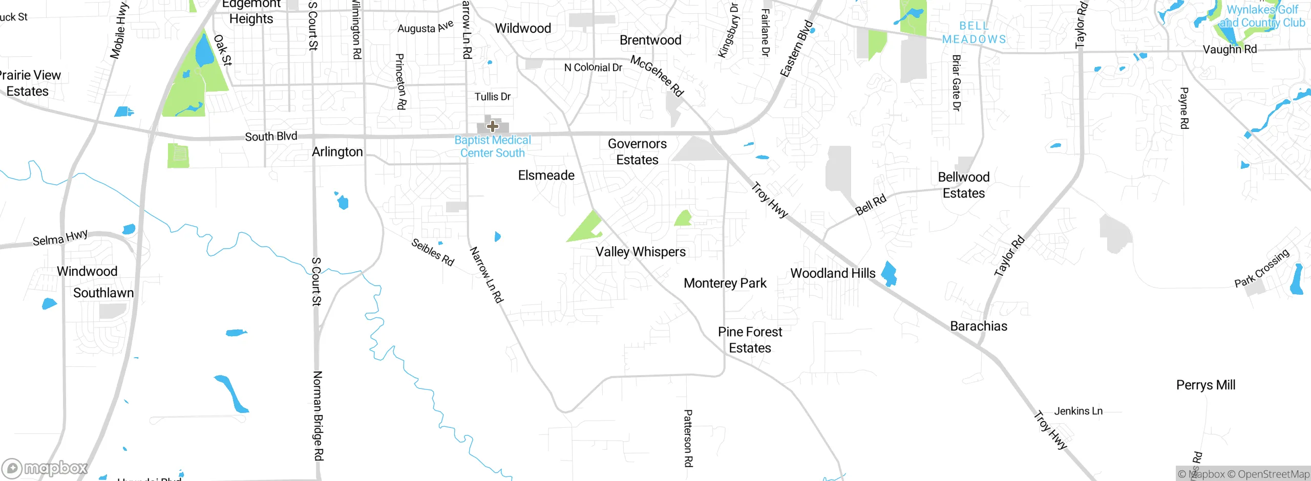 Map showing approximate location