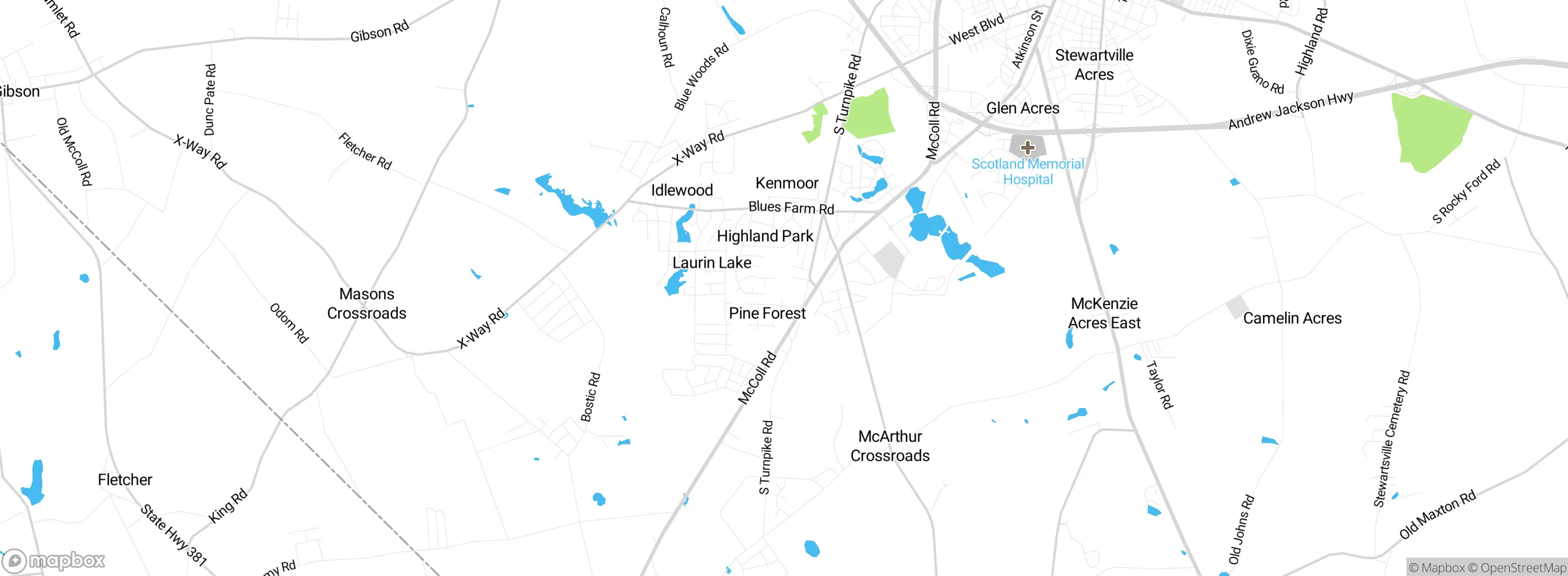 Map showing approximate location