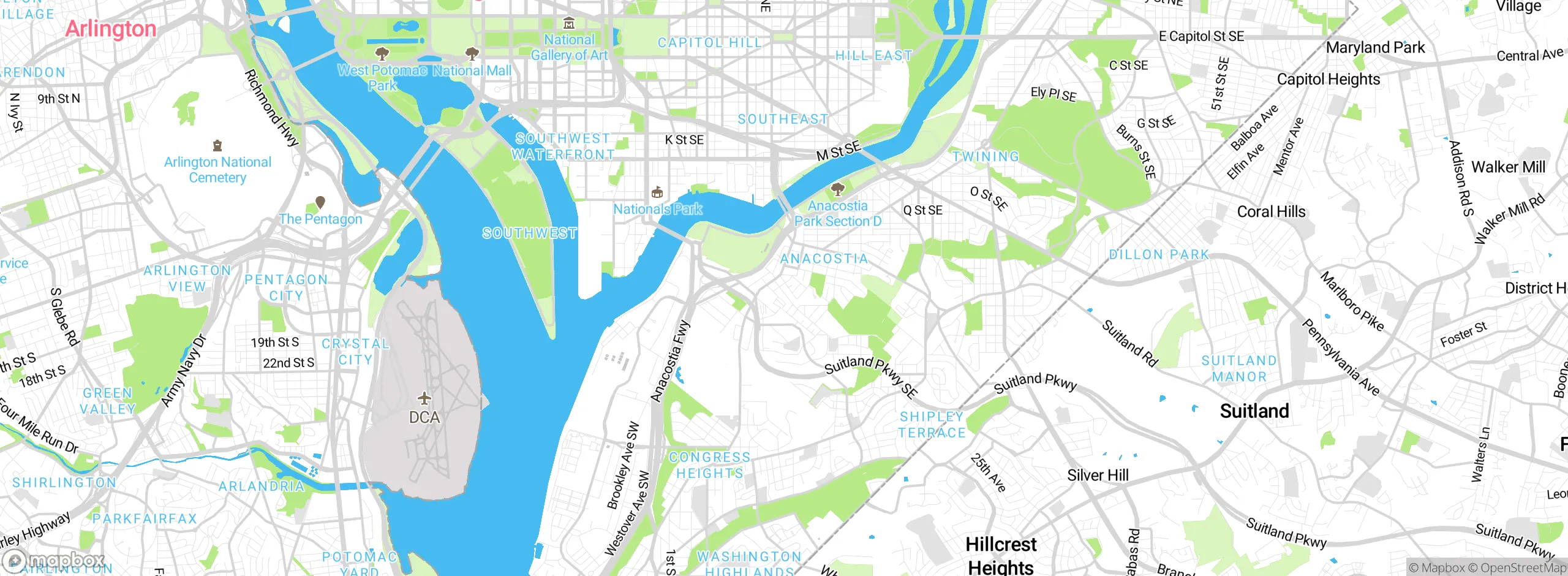 Map showing approximate location