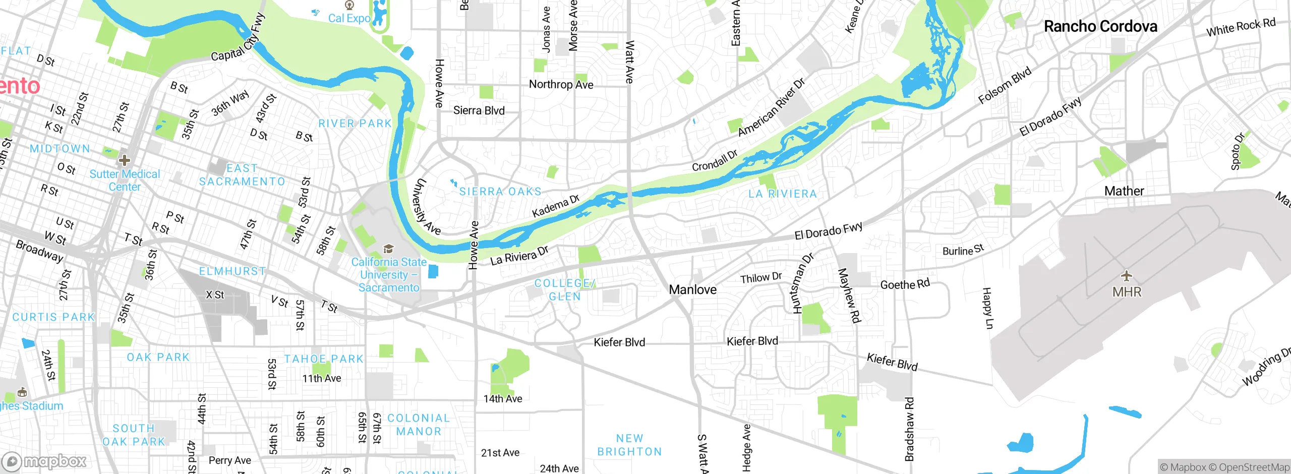 Map showing approximate location