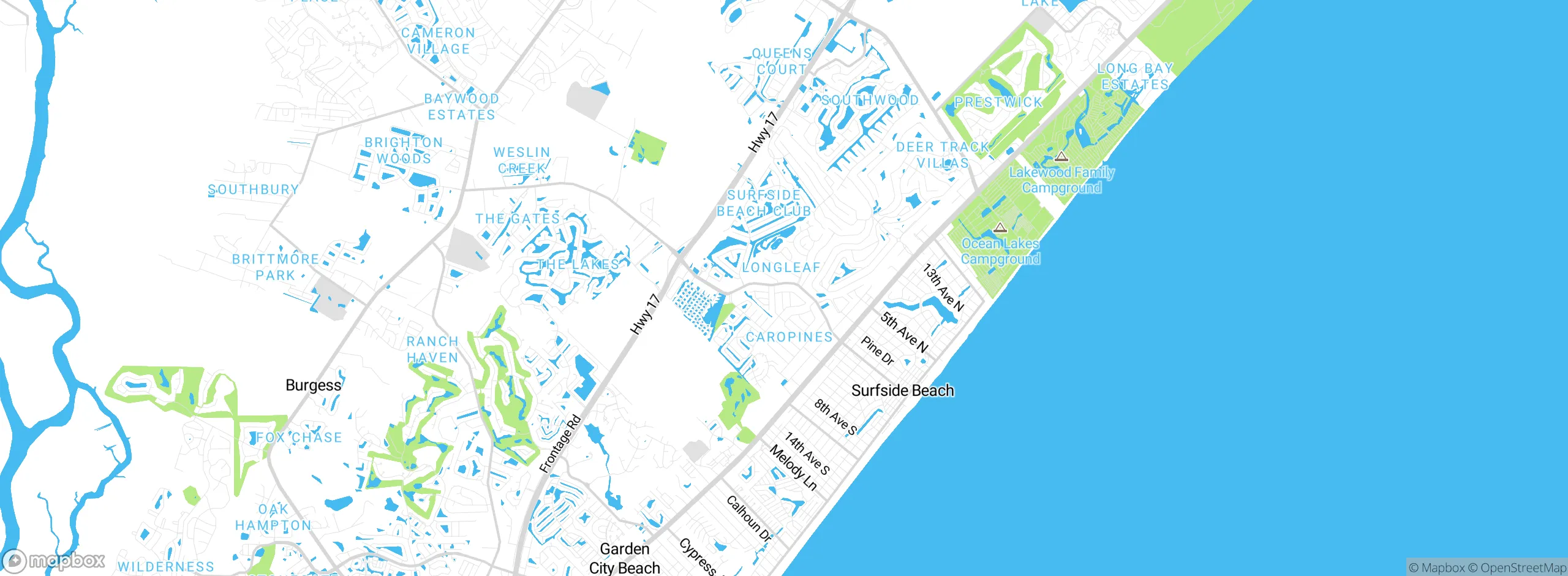 Map showing approximate location