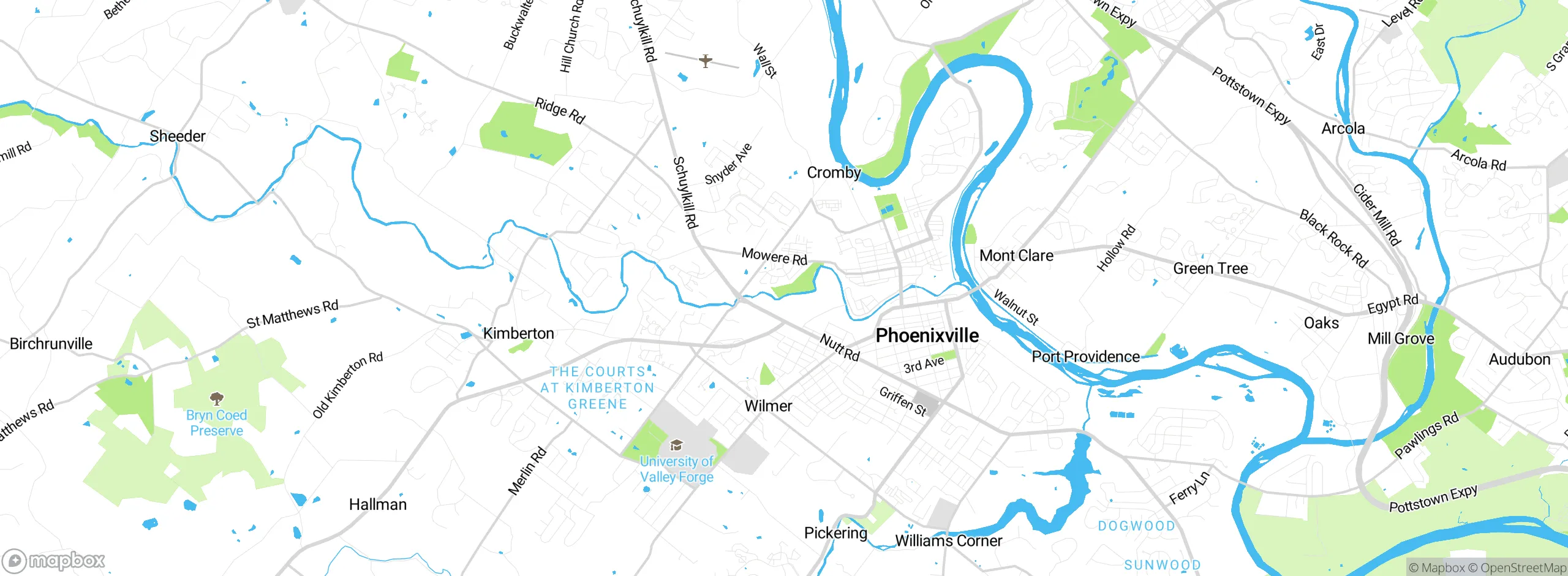 Map showing approximate location