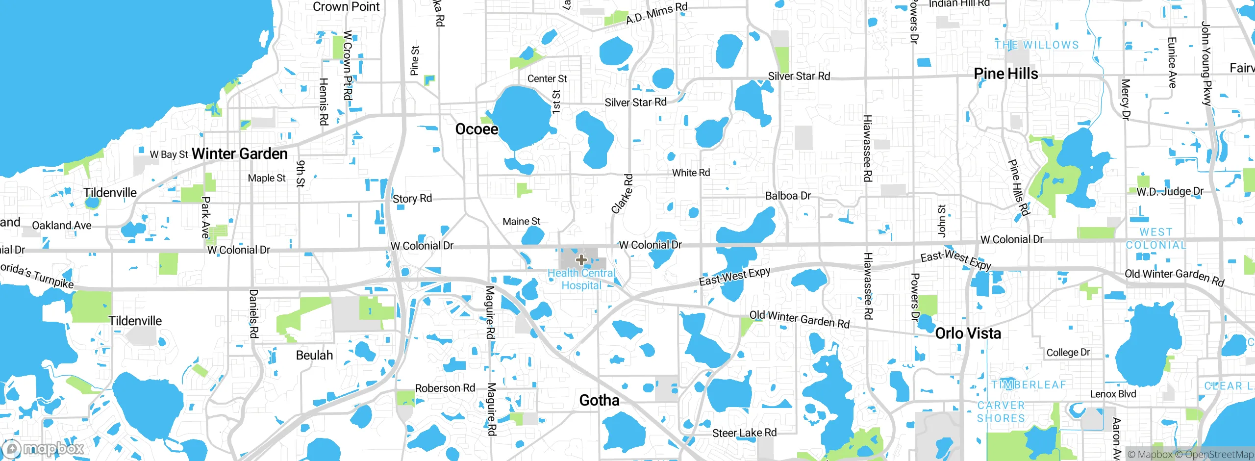 Map showing approximate location