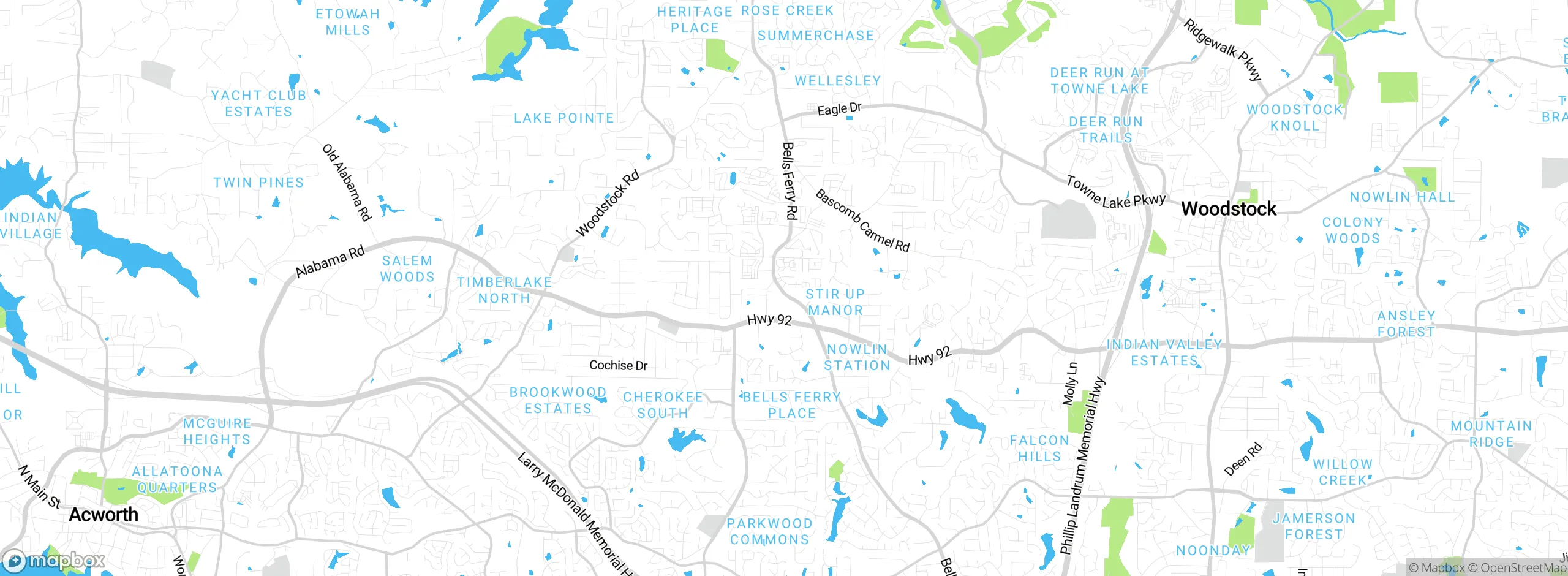 Map showing approximate location