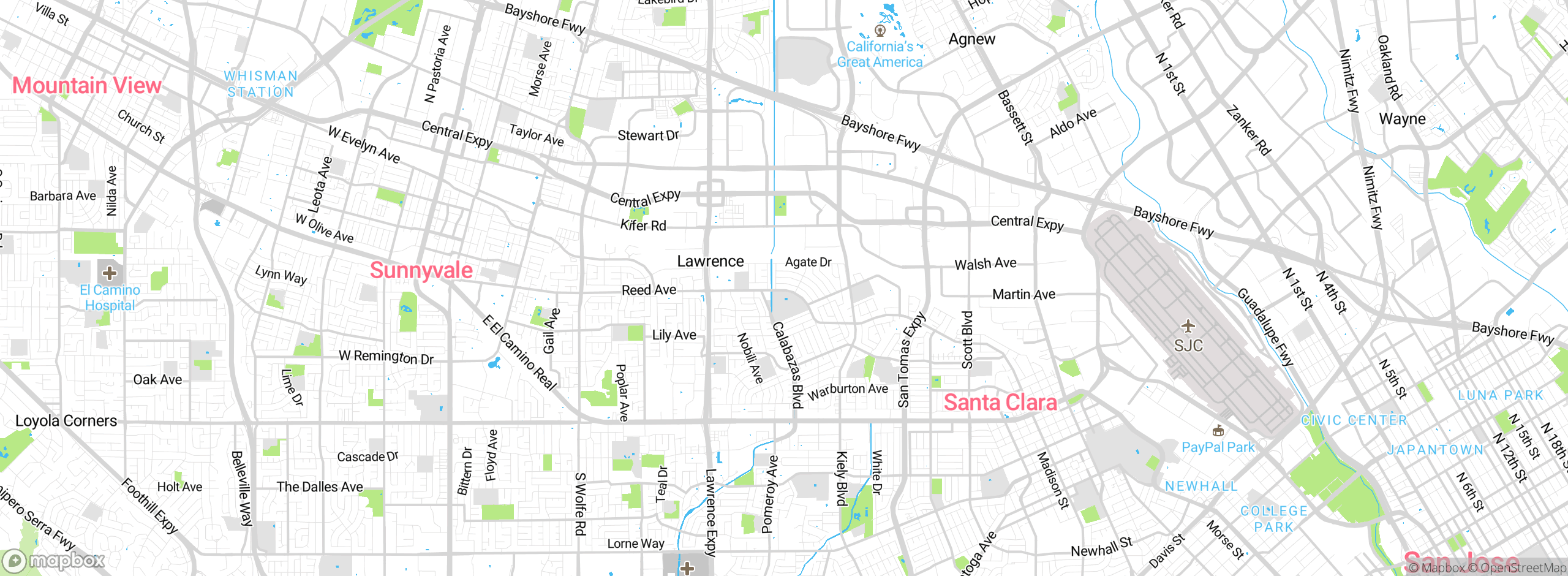 Map showing approximate location