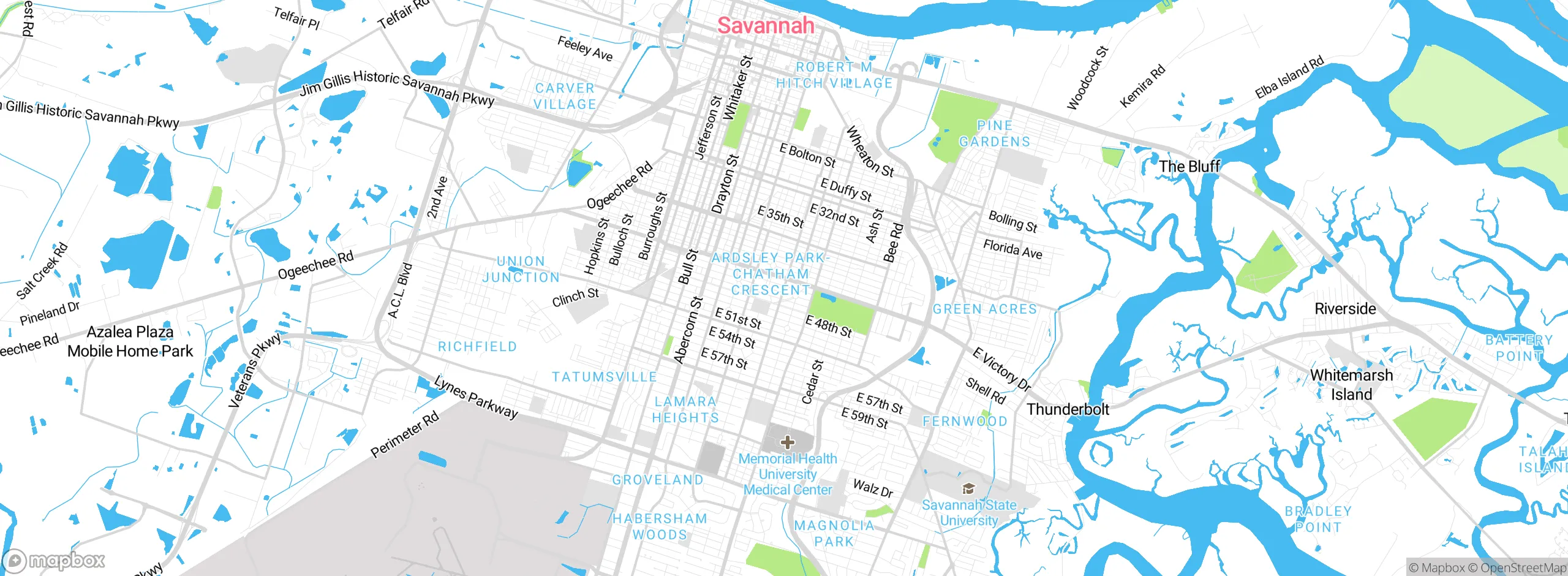 Map showing approximate location