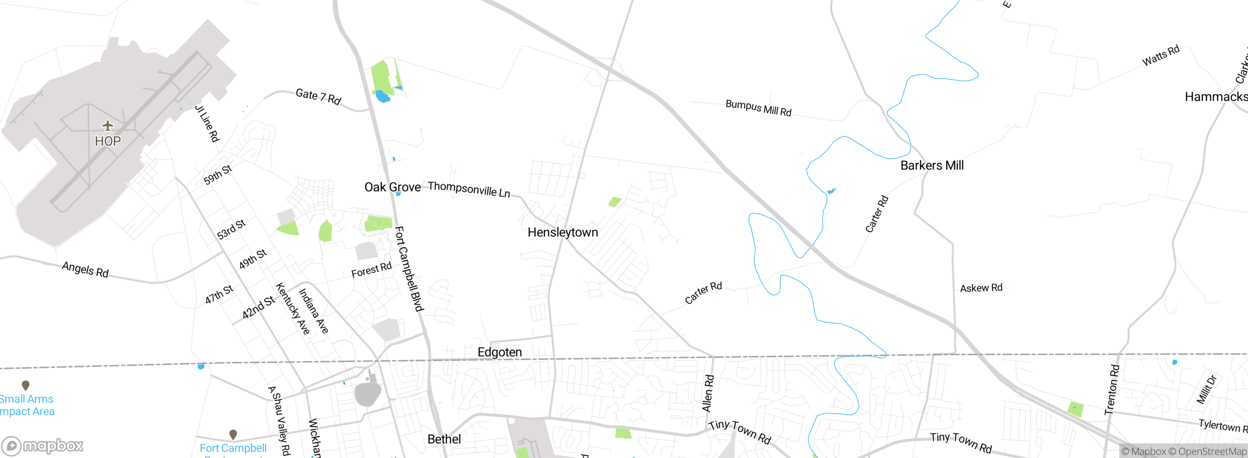 Map showing approximate location