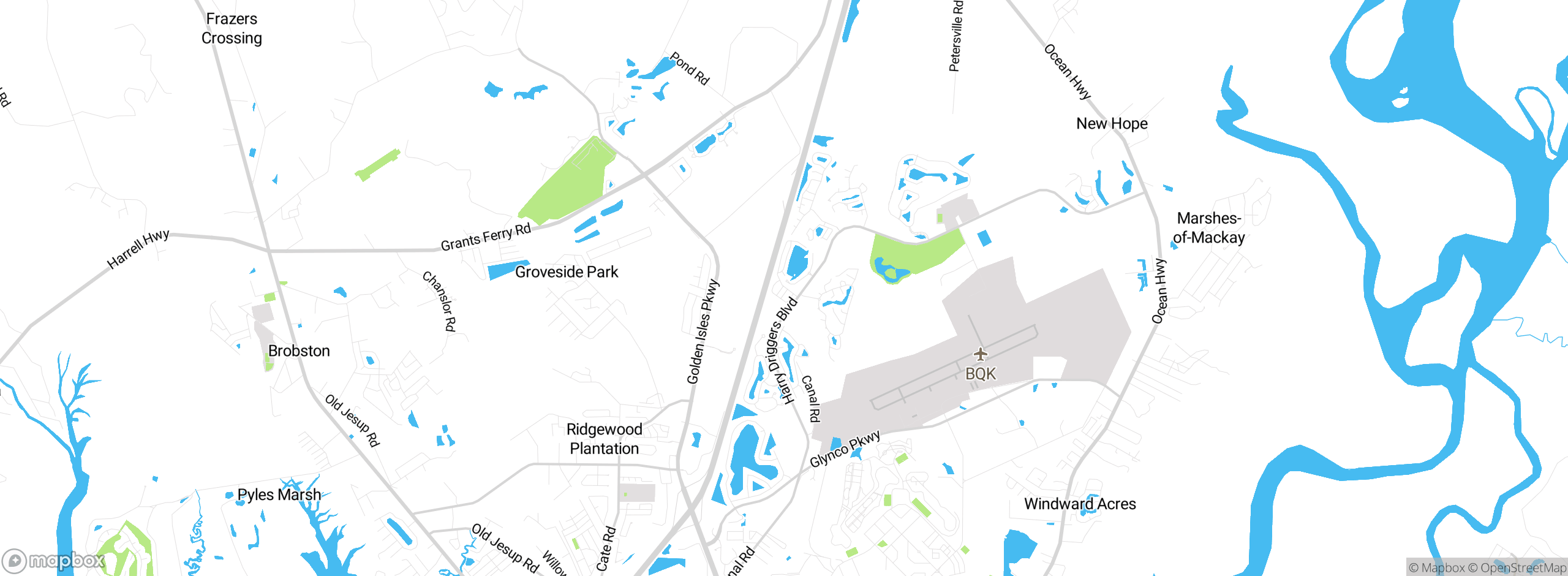 Map showing approximate location