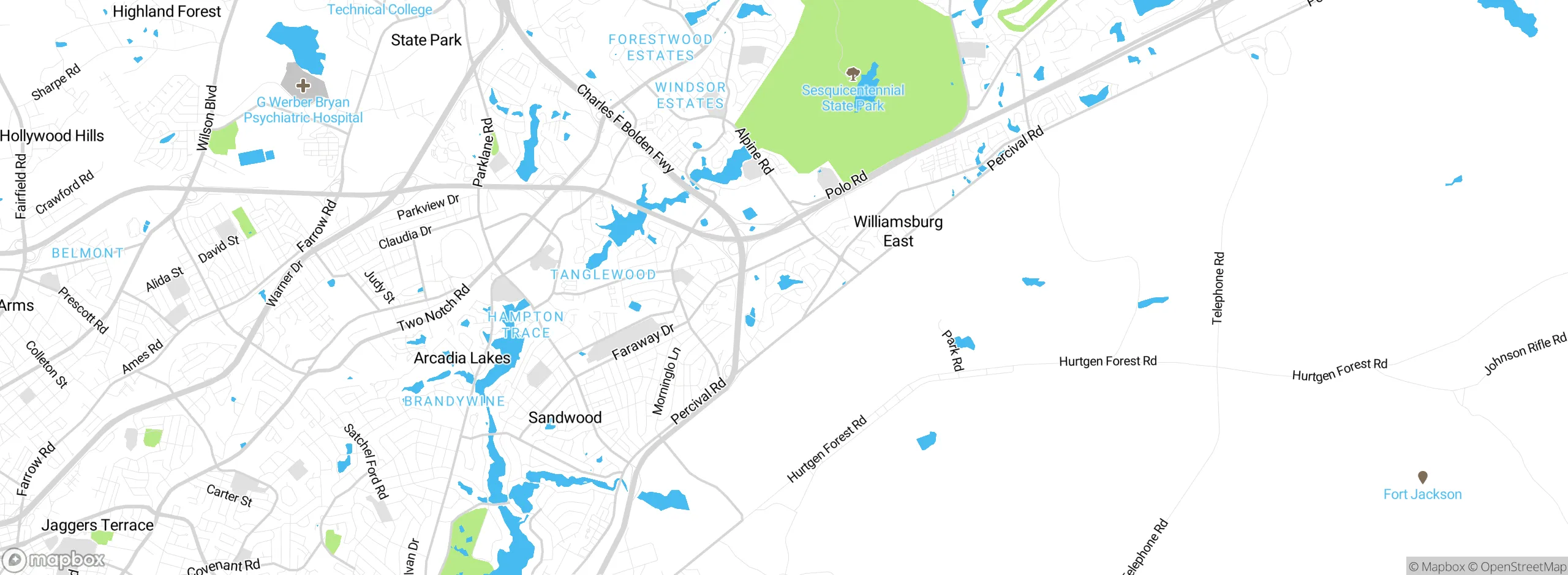 Map showing approximate location