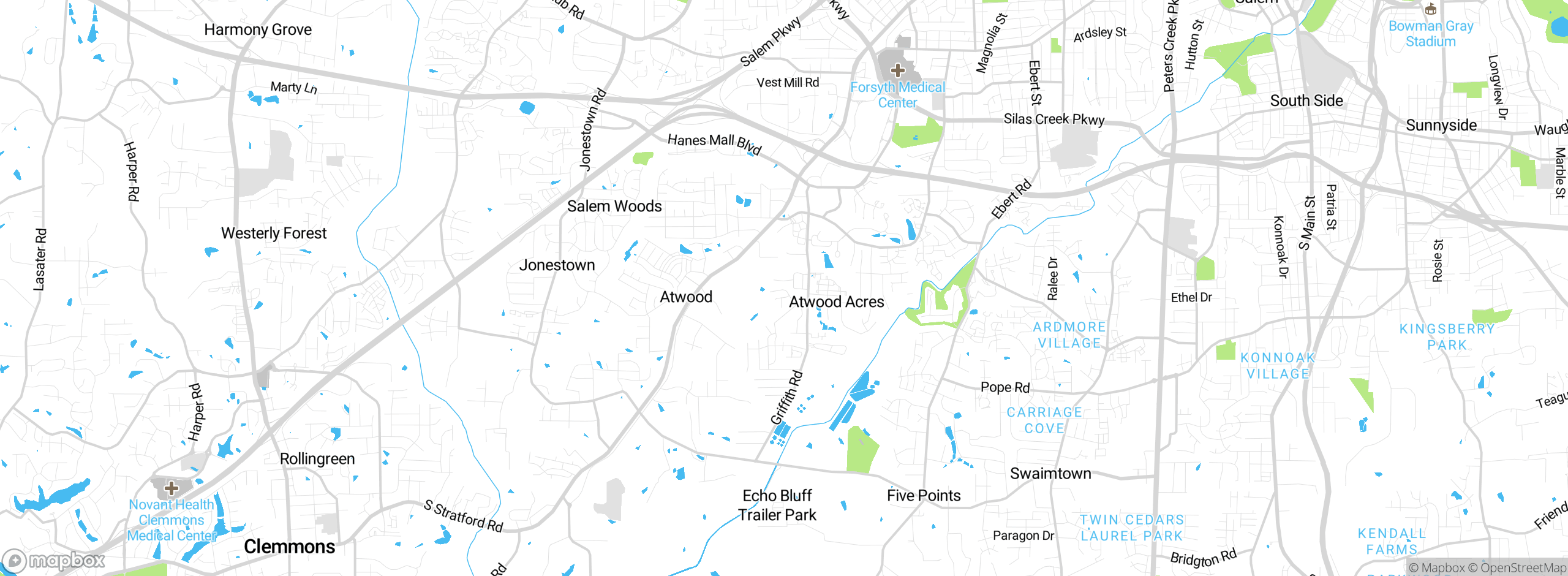 Map showing approximate location