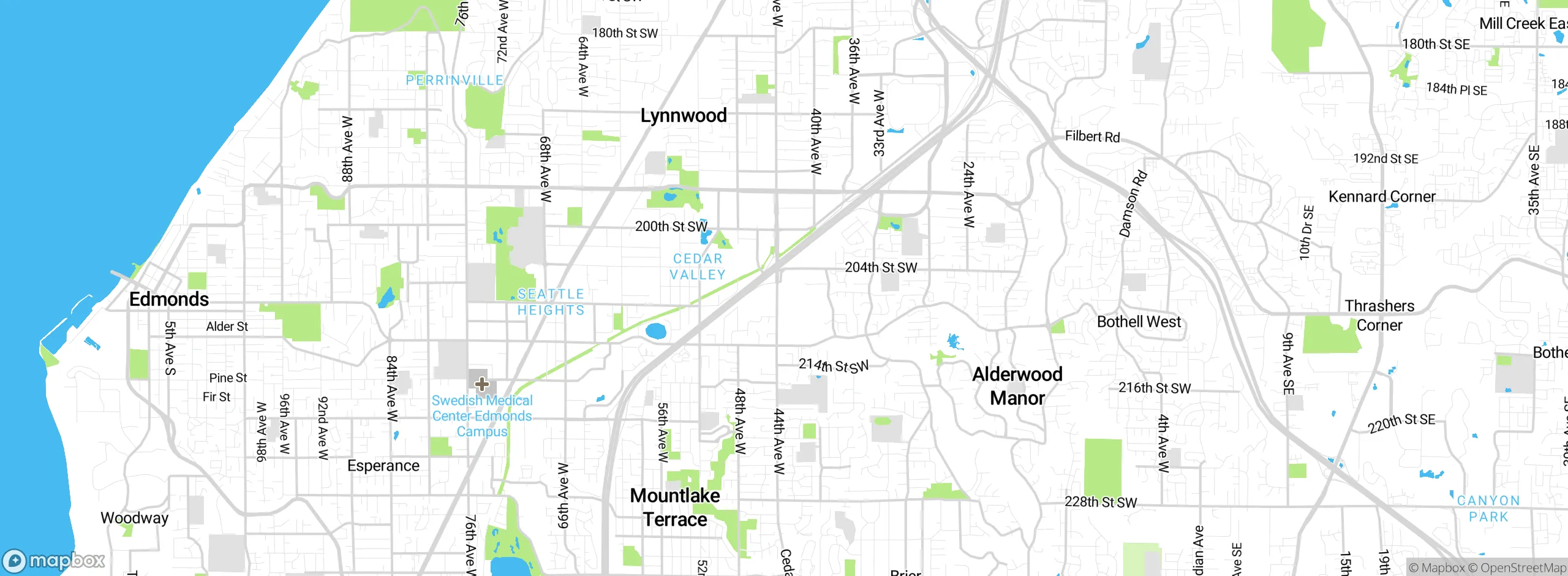 Map showing approximate location